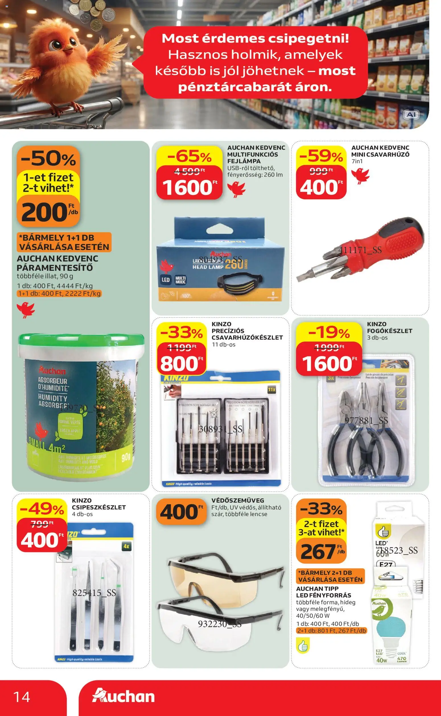 Auchan akciós ujság - amely érvényes a következő dátumtól: 2026.10.01. | Oldal: 14