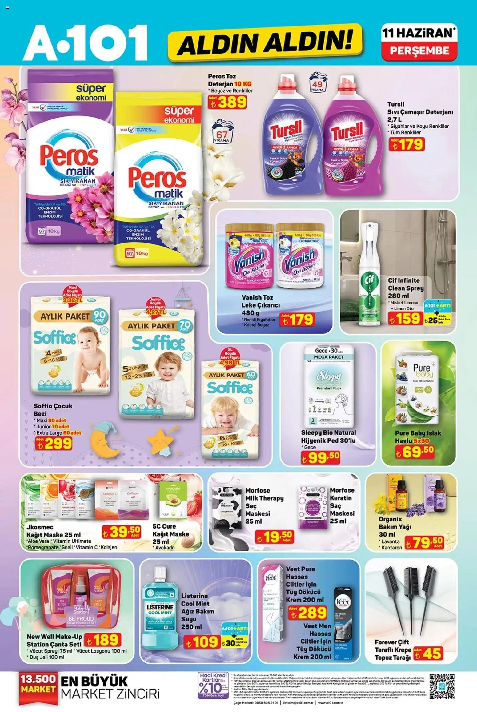 A101 - Katalog Aldın Aldın - 11.06.2026 tarihinden itibaren geçerlidir | Sayfa: 3 | Ürünler: Duş, Krem, Duş jeli, Çanta