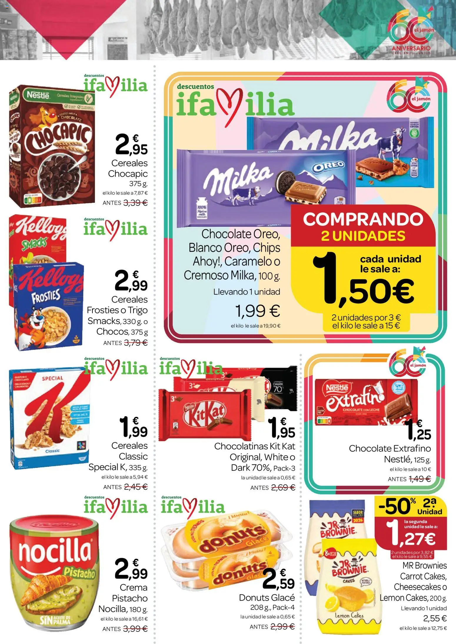 Supermercados El Jamón folleto │ válido desde el 27/08/2026 | Página: 25 | Productos: Oreo, Chocolate, Crema, Donuts