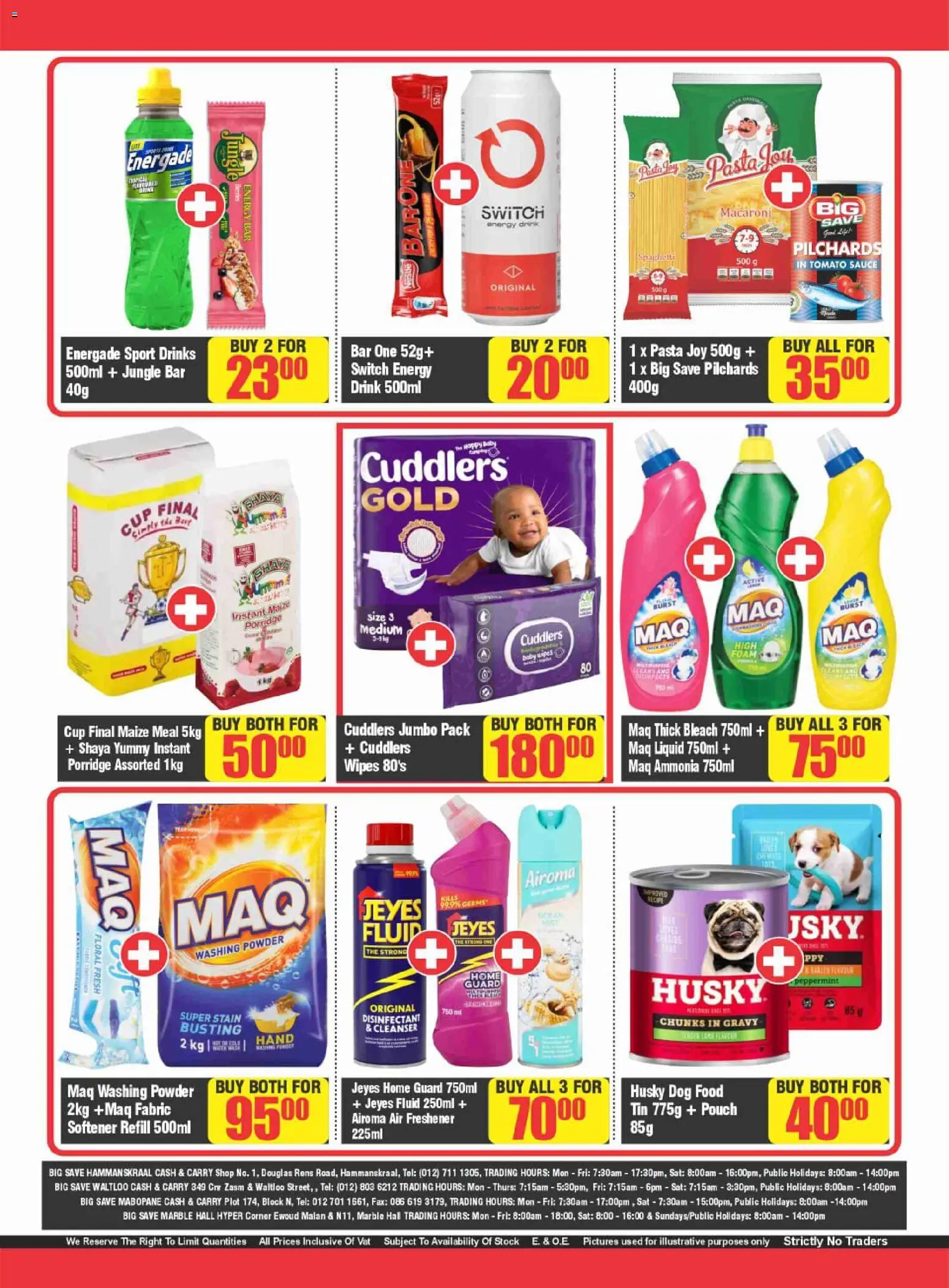 New Big Save catalogue – valid from 24/07/2026 | Page: 8 | Products: Disinfectant, Maize meal, Stock, Sauce