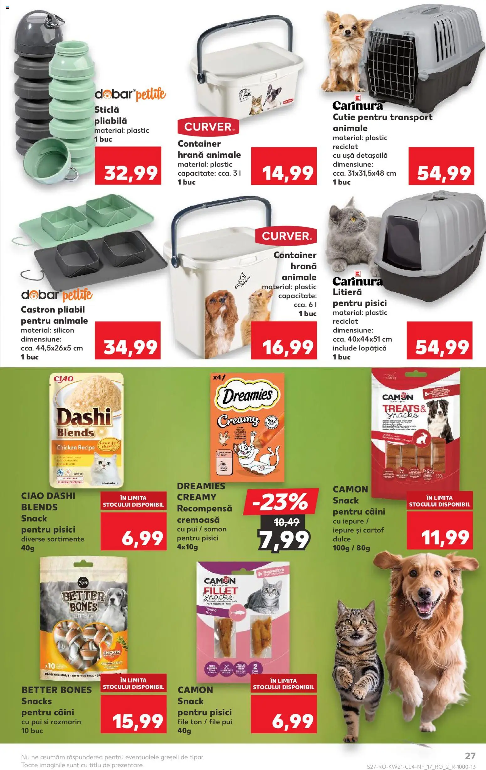 Noul catalog Kaufland – valabil de la 20.05.2026 | Pagină: 27 | Produse: Hacıyatmaz Kedi Oyuncağı, Cutie, Ușă