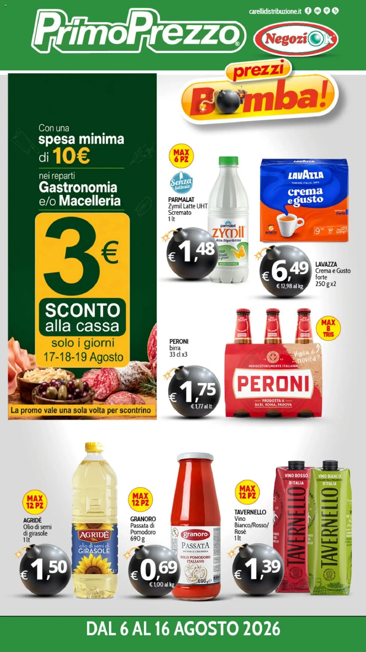 Volantino Primo Prezzo del 06/08/2026 | Pagina: 1