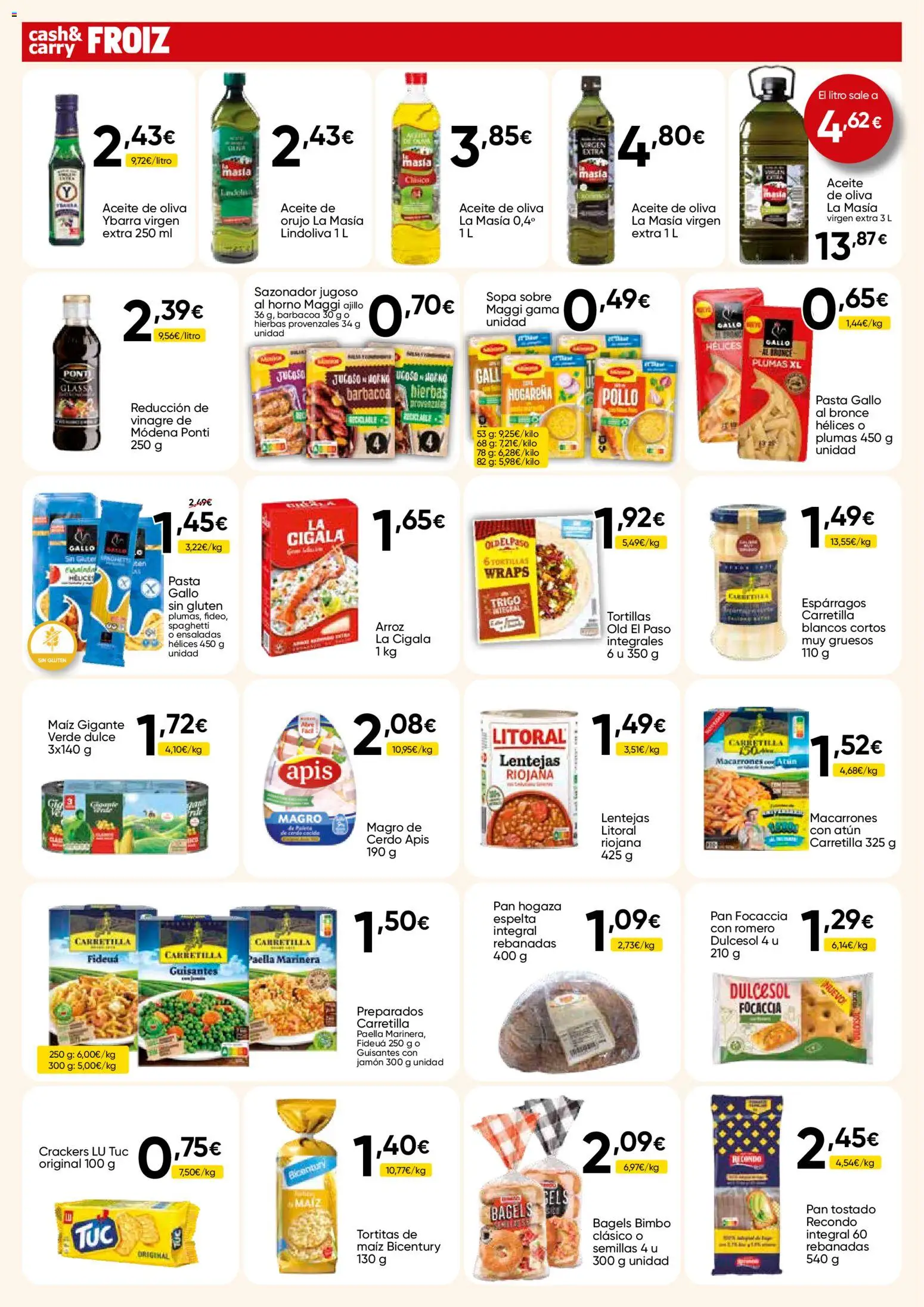 Froiz - Folleto Cash │ válido desde el 14.05.2026 | Página: 2 | Productos: Aceite, Sazonador, Barbacoa, Horno