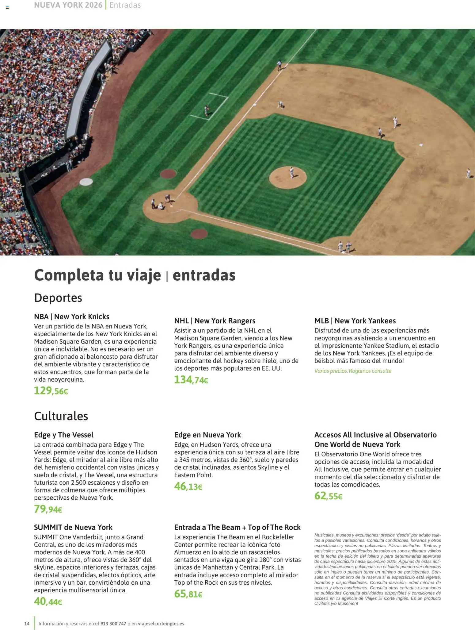 Viajes El Corte Inglés Nueva York │ válido desde el 14.01.2026 | Página: 14