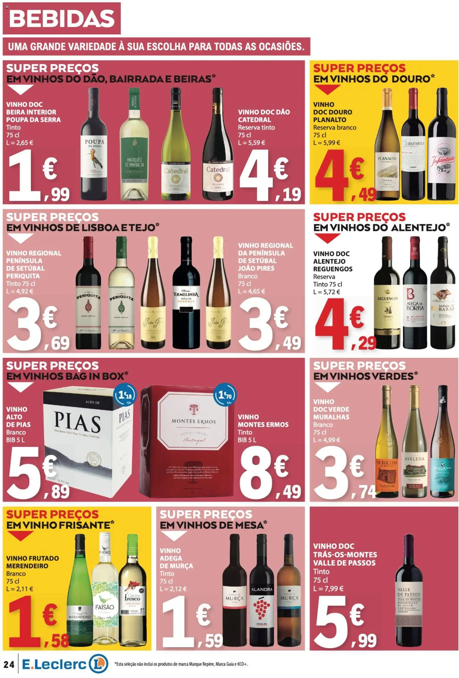 E.Leclerc folheto │ válido de 17/09/2026 | Página: 24 | Produtos: Bebidas, Vinho