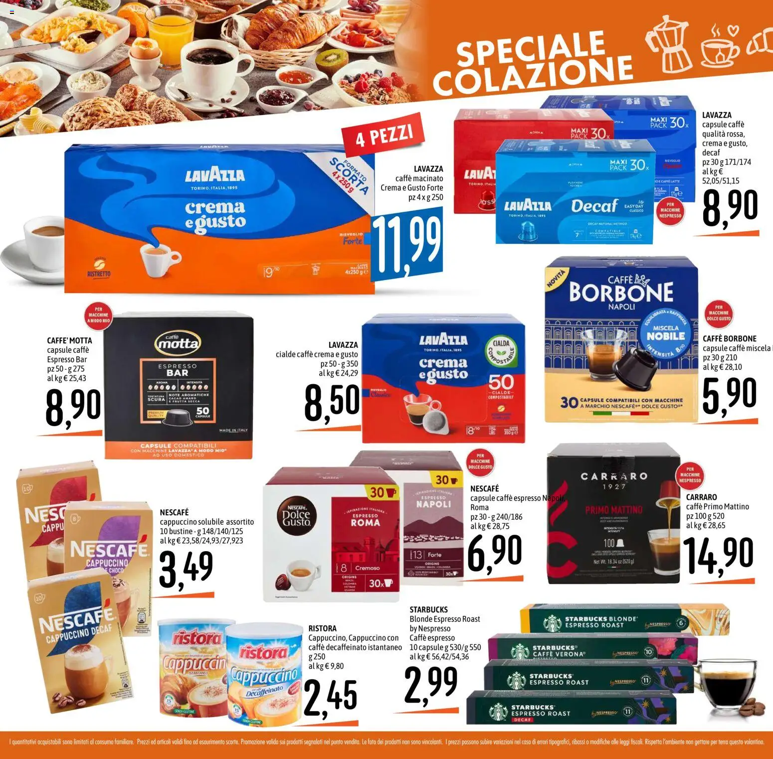Volantino Emisfero del 27/08/2026 | Pagina: 6 | Prodotti: Caffè, Frutta, Cialde, Macinato