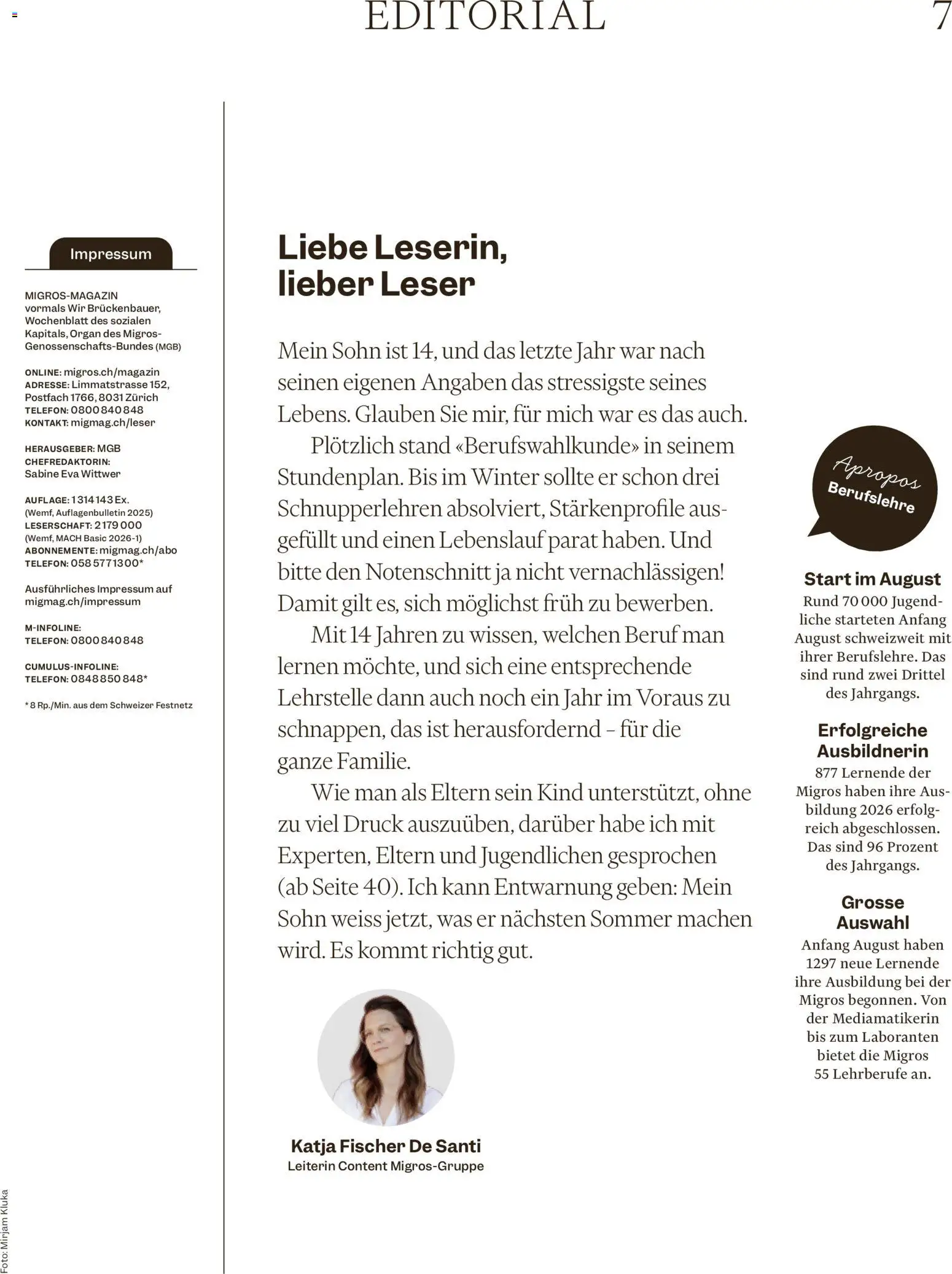 Migros aktionen Magazin – gültig ab 26.08.2026 | Seite: 7