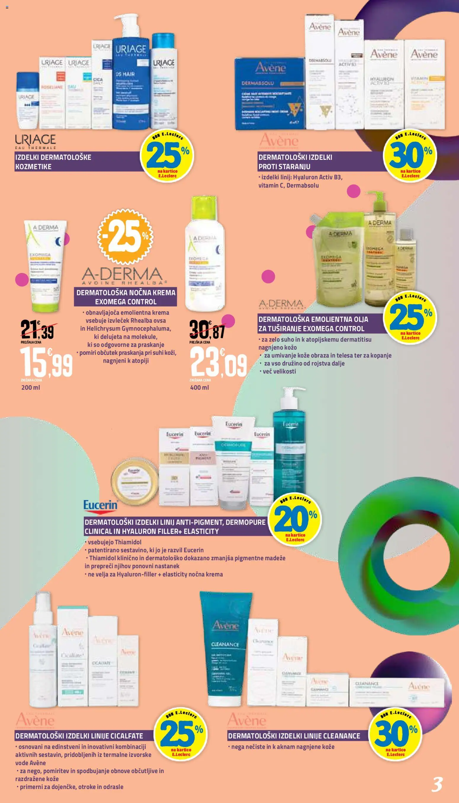 Novi E.leclerc katalog ponudbe – veljaven od 04.09.2026 | Stran: 3 | Izdelki: Krema