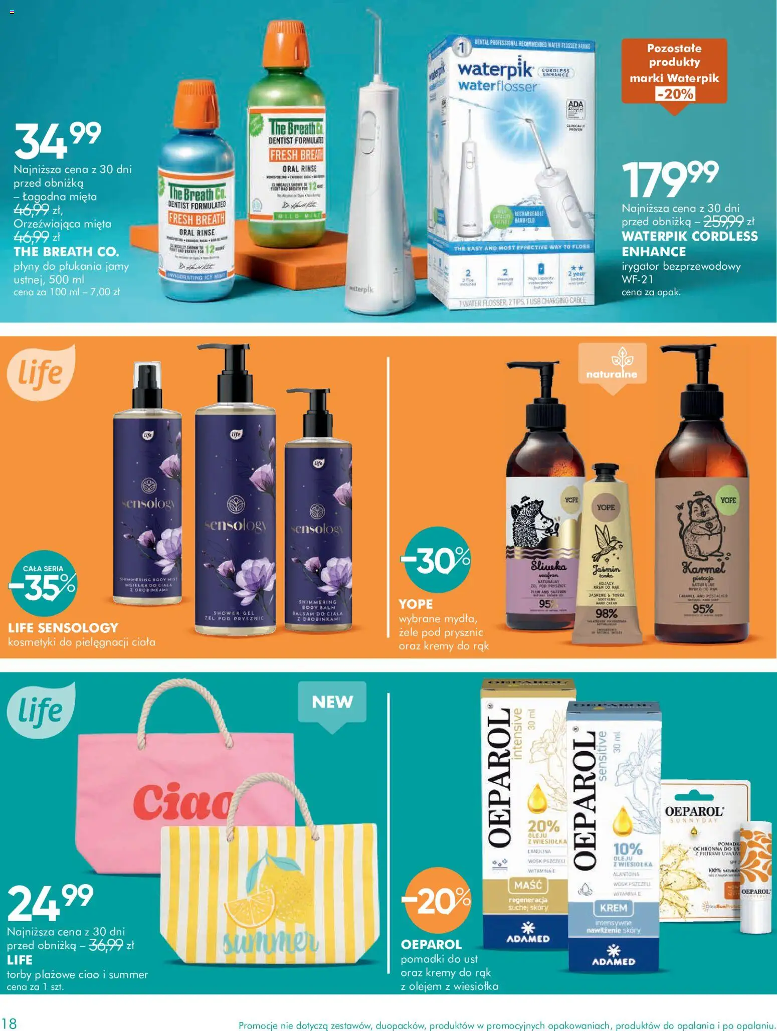 Super-pharm gazetka od 16.06.2026 | Strona: 18 | Produkty: USB, Mięta, Prysznic, Żel pod prysznic