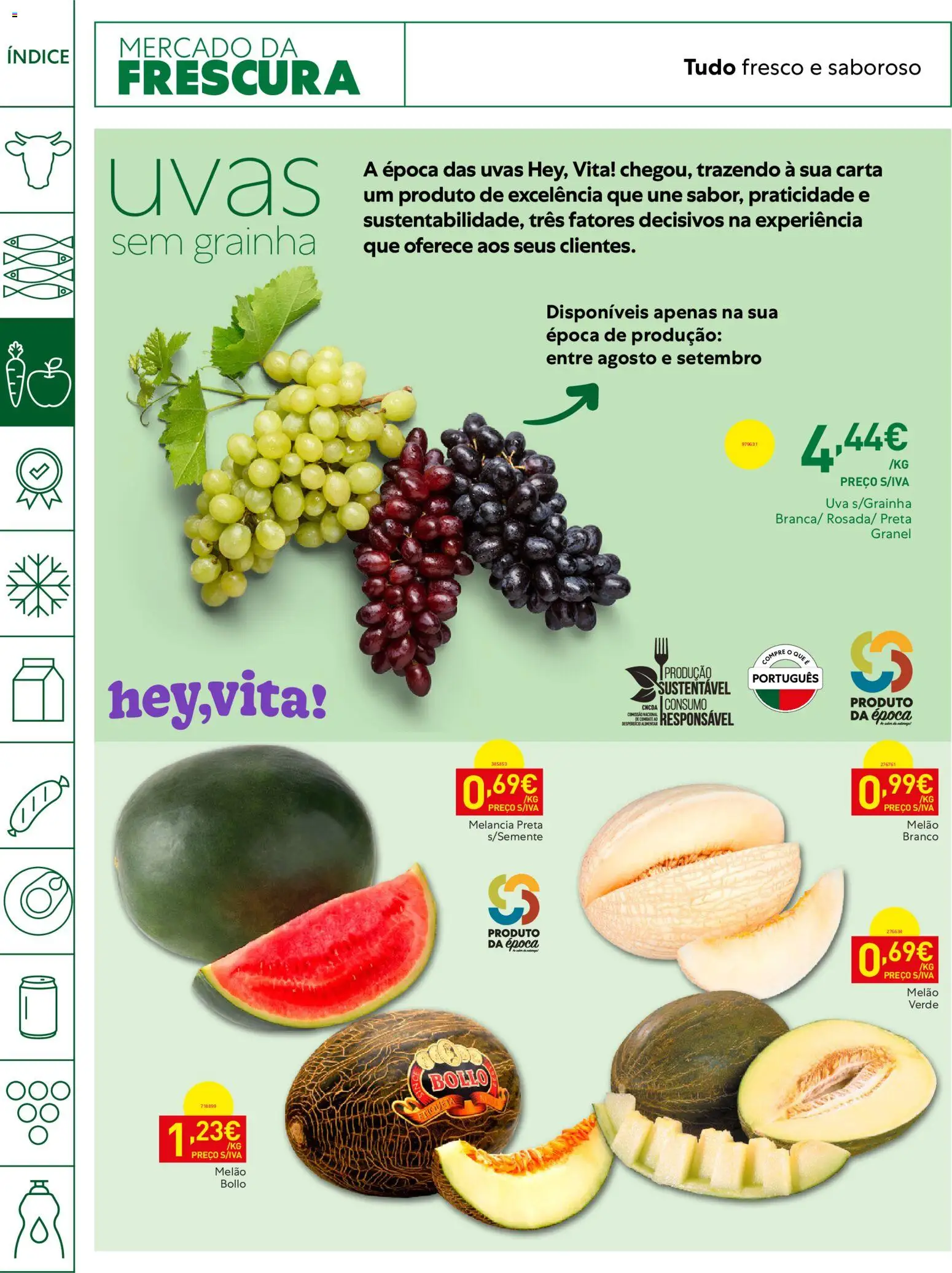 Recheio Horeca Madeira │ válido de 08/09/2026 | Página: 6 | Produtos: Melancia, Melão, Uvas