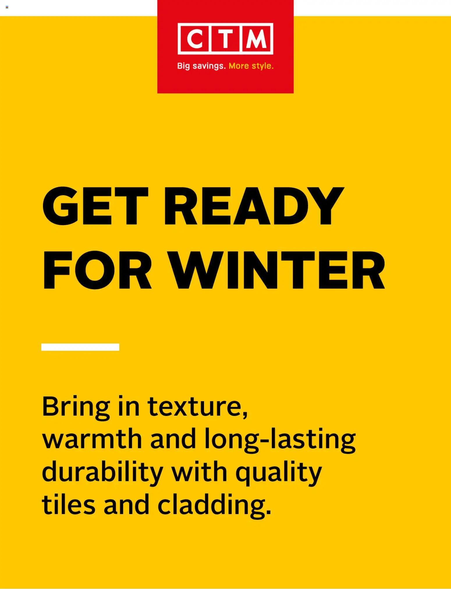 CTM Winter Cladding Specials (18/05/2026 - 24/05/2026) Online