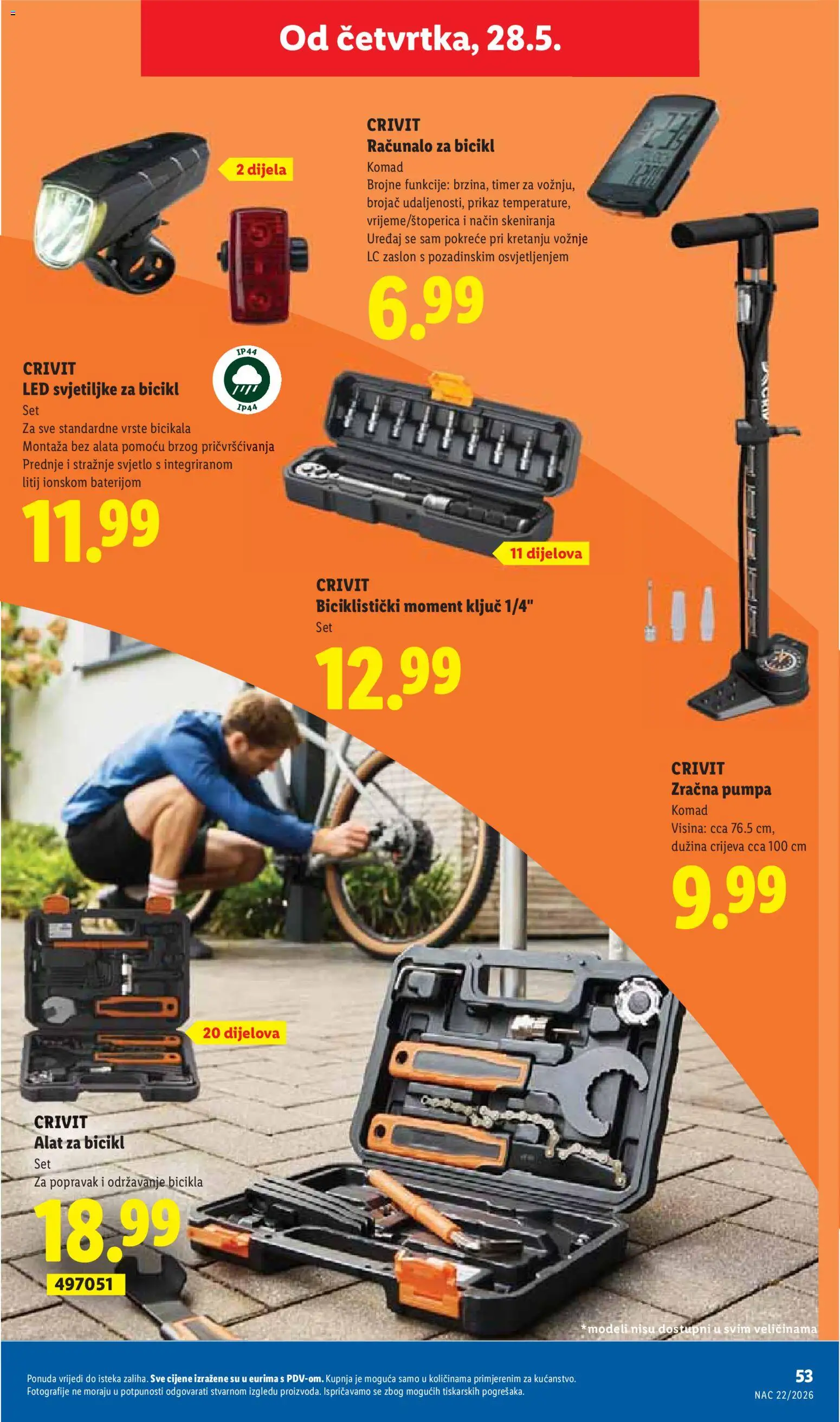 Lidl katalog | vrijedi od 25.05.2026 | Stranica: 53 | Proizvodi: Bicikl, Alat, Računalo