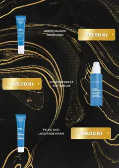 HYDRA WATER-PLUMP CONCENTRATED MOISTURIZING SERUM, A blue bottle with a pump containing concentrated moisturizing serum. - Förhandsvisning av reklamblad från butik Yves Rocher aktuell från 01.06.2026 | Sida: 2 | Produkter: Pump, Serum, Kräm