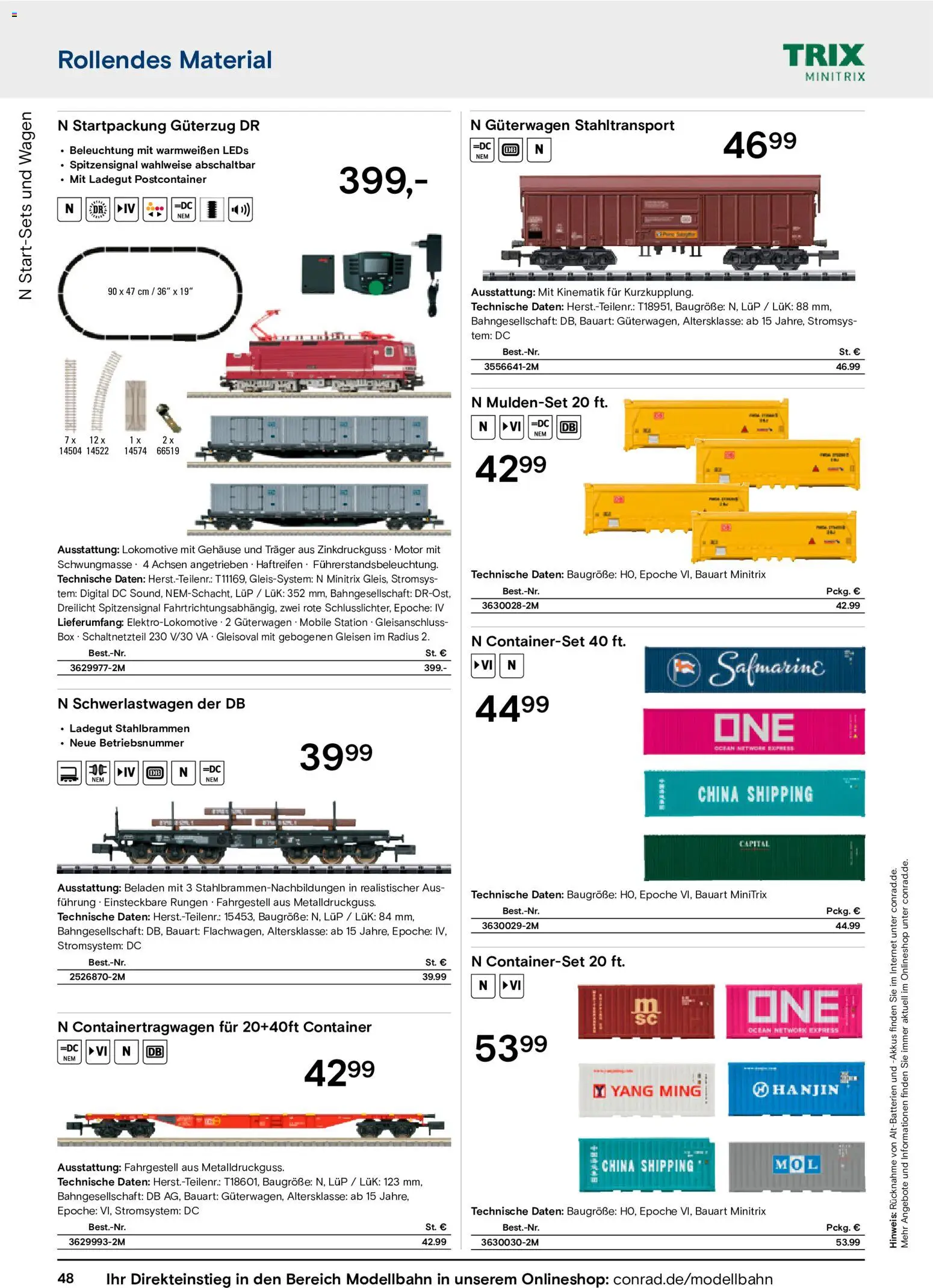 Conrad Modellbahn Katalog – gültig ab 07.09.2026 | Seite: 52 | Produkte: Box