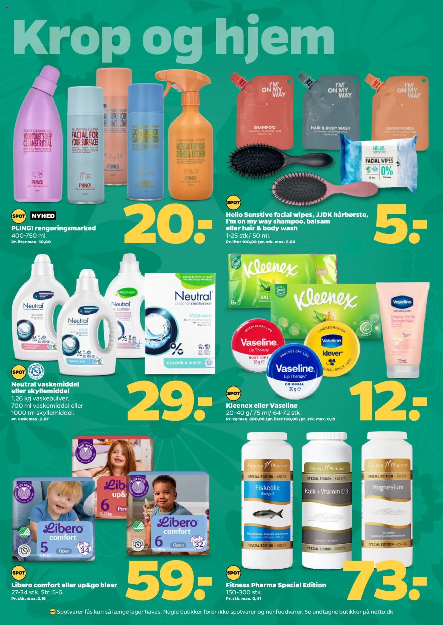 Netto tilbudsavis – gyldig fra 13.06.2026 | Side: 25 | Produkter: Shampoo, Balsam, Skyllemiddel, Toilet