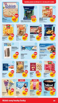 Náhled letáku SURIMI TYČINKY GRAN MARE, mražené, 250 g od 23.09.2026 | Strana: 18