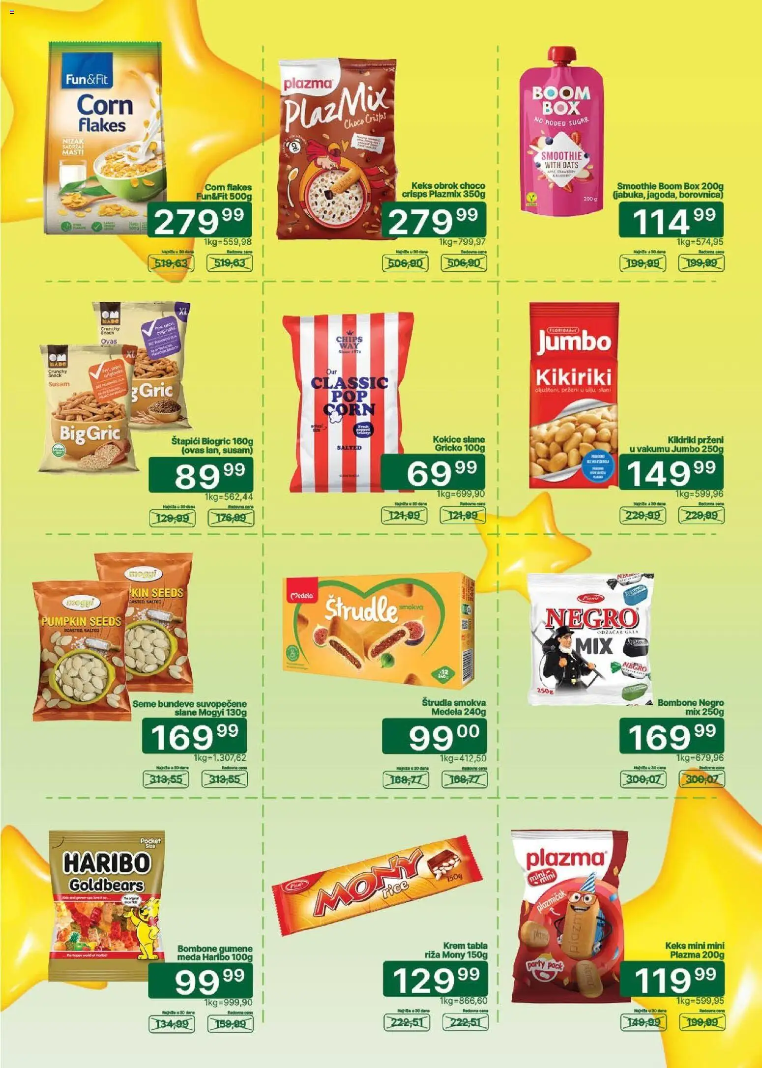 Univerexport katalog - važi od 01.10.2026 | Strana: 6 | Proizvode: Keks, Borovnica, Kokice, Kikiriki