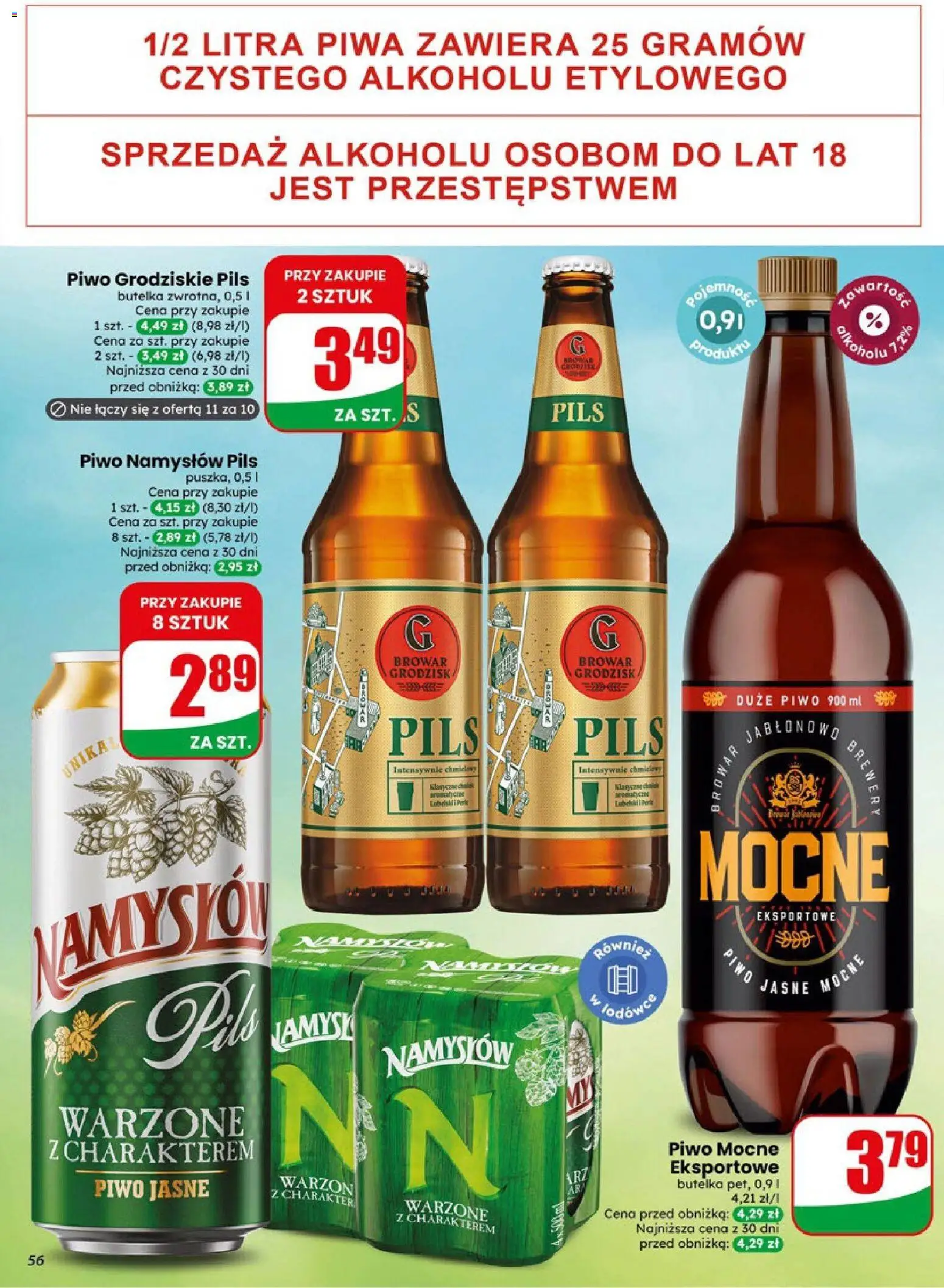 Dino gazetka od 06.05.2026 | Strona: 56 | Produkty: Piwo, Piwo Namysłów