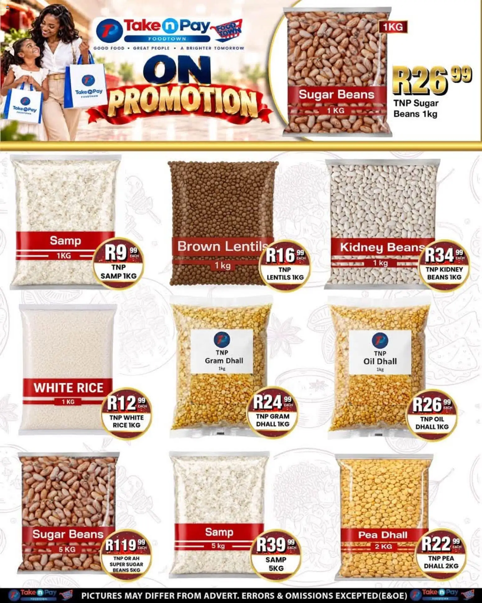 New Take n Pay catalogue – valid from 19/10/2026 | Page: 7 | Products: Lentils, Oil, Sugar, Pea