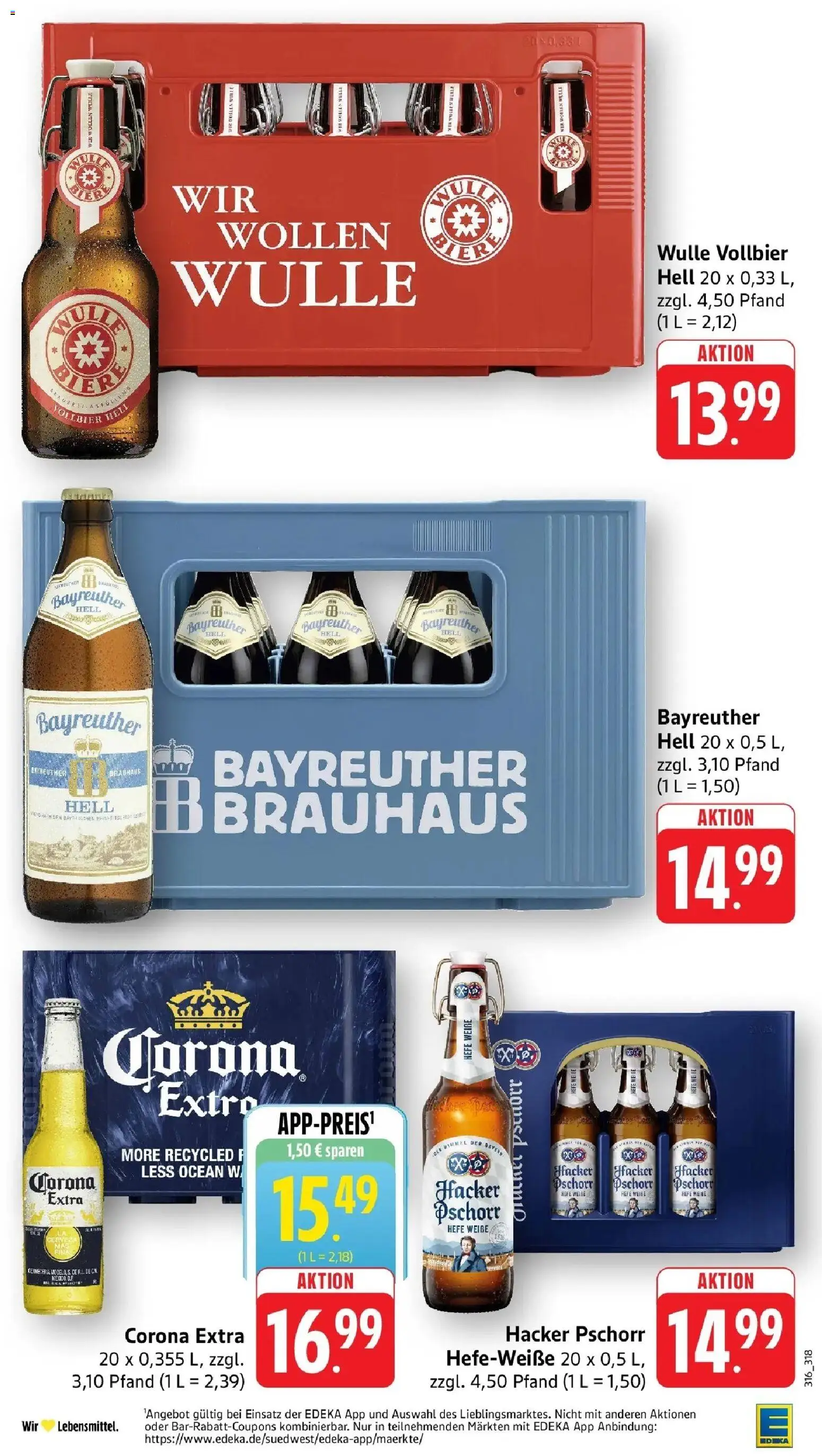 Edeka prospekt Weinstadt-Großheppach	 – gültig ab 10.05.2026 | Seite: 39 | Produkte: Bayreuther hell