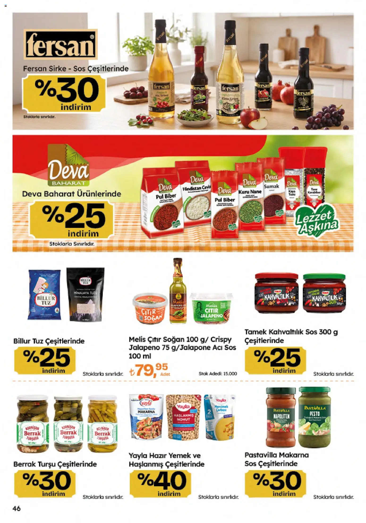 Migros Katalog - 5M Migroskop Dijital - 23 Temmuz 2026 tarihinden itibaren geçerlidir | Sayfa: 46 | Ürünler: Soğan, Tuz, Biber, Hazır yemek