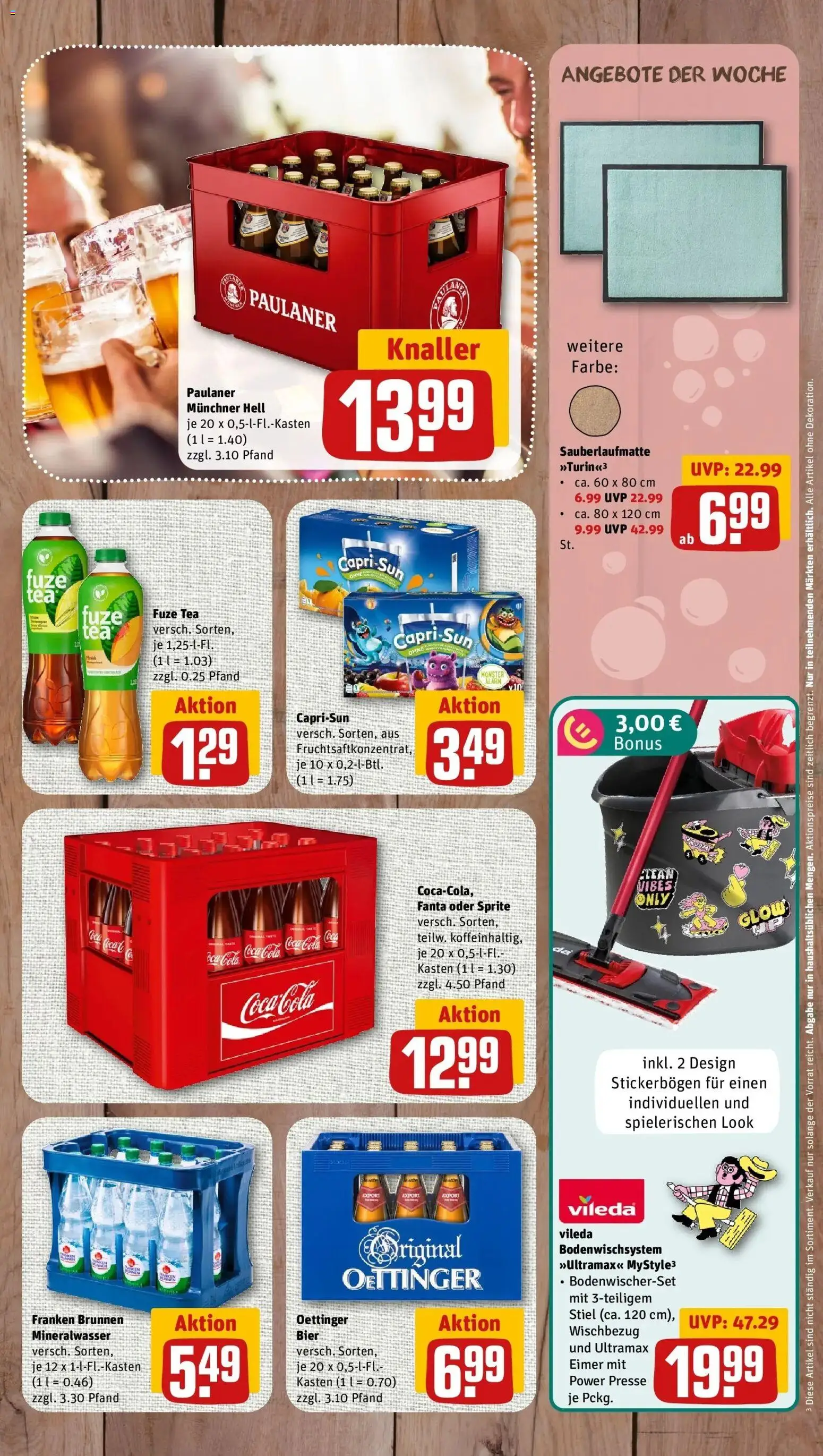 REWE Prospekt ab 10.08.2026 zum Blättern » Angebote | Seite: 7 | Produkte: Coca cola, Fanta, Bier, Mineralwasser