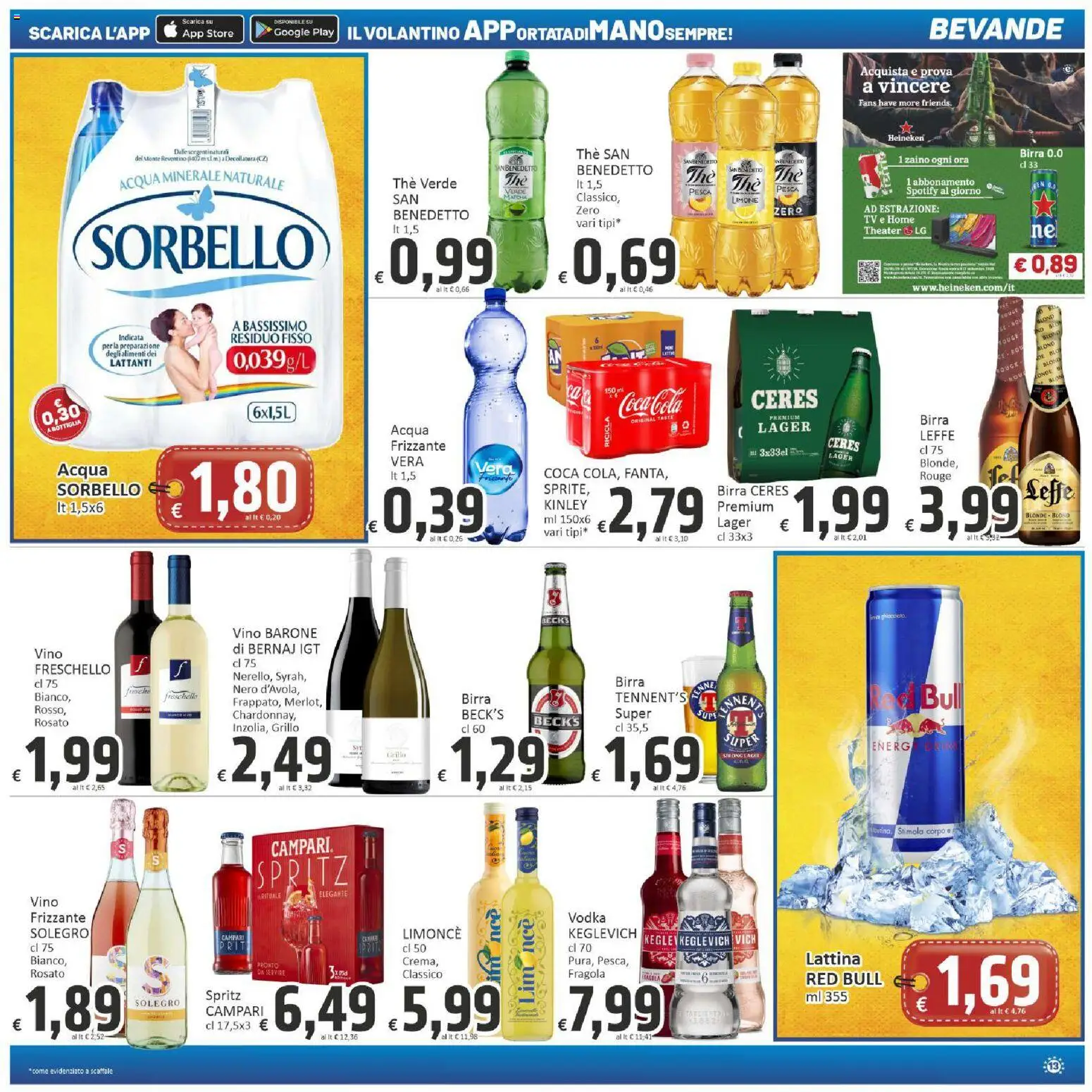 Volantino Paghi Poco del 28.05.2026 | Pagina: 13 | Prodotti: Limone, Vino, The, Red Bull