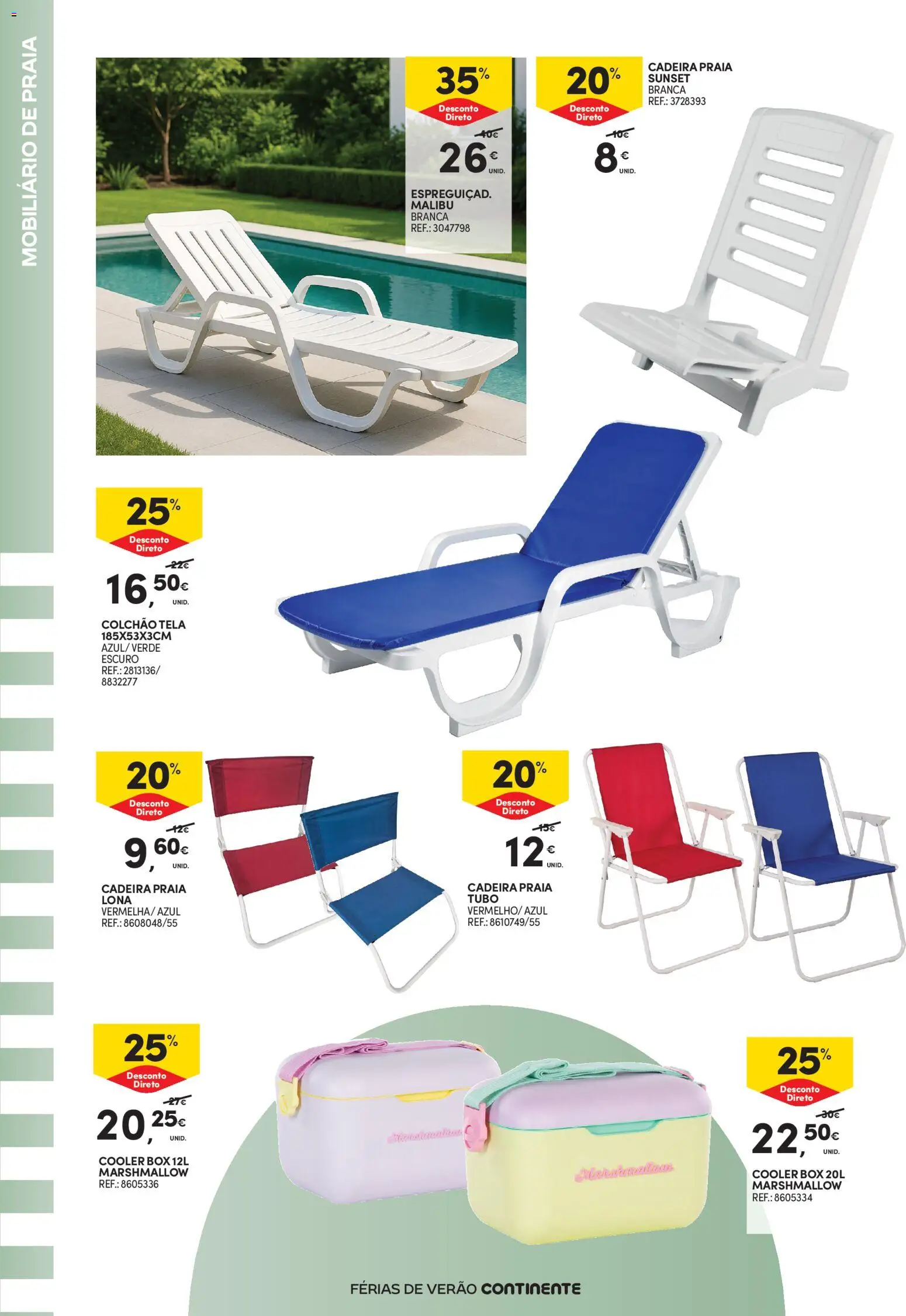 Continente - Açores Férias de Verão │ válido de 16.06.2026 | Página: 4 | Produtos: Colchão, Cadeira