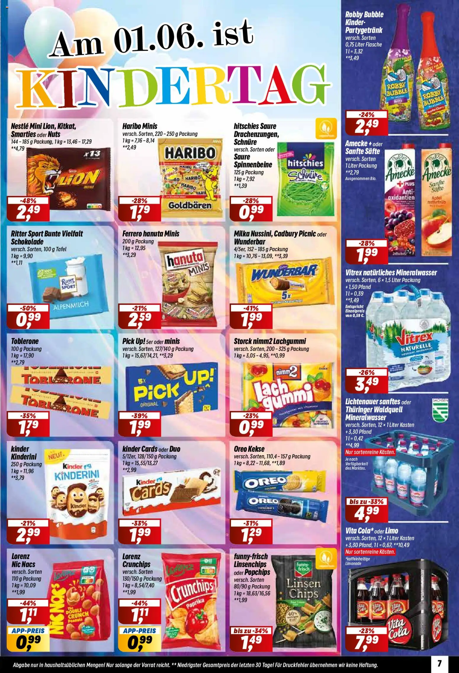 Simmel Prospekt – gültig ab 26.05.2026 | Seite: 7 | Produkte: Smarties, Limonade, Milka, Chips