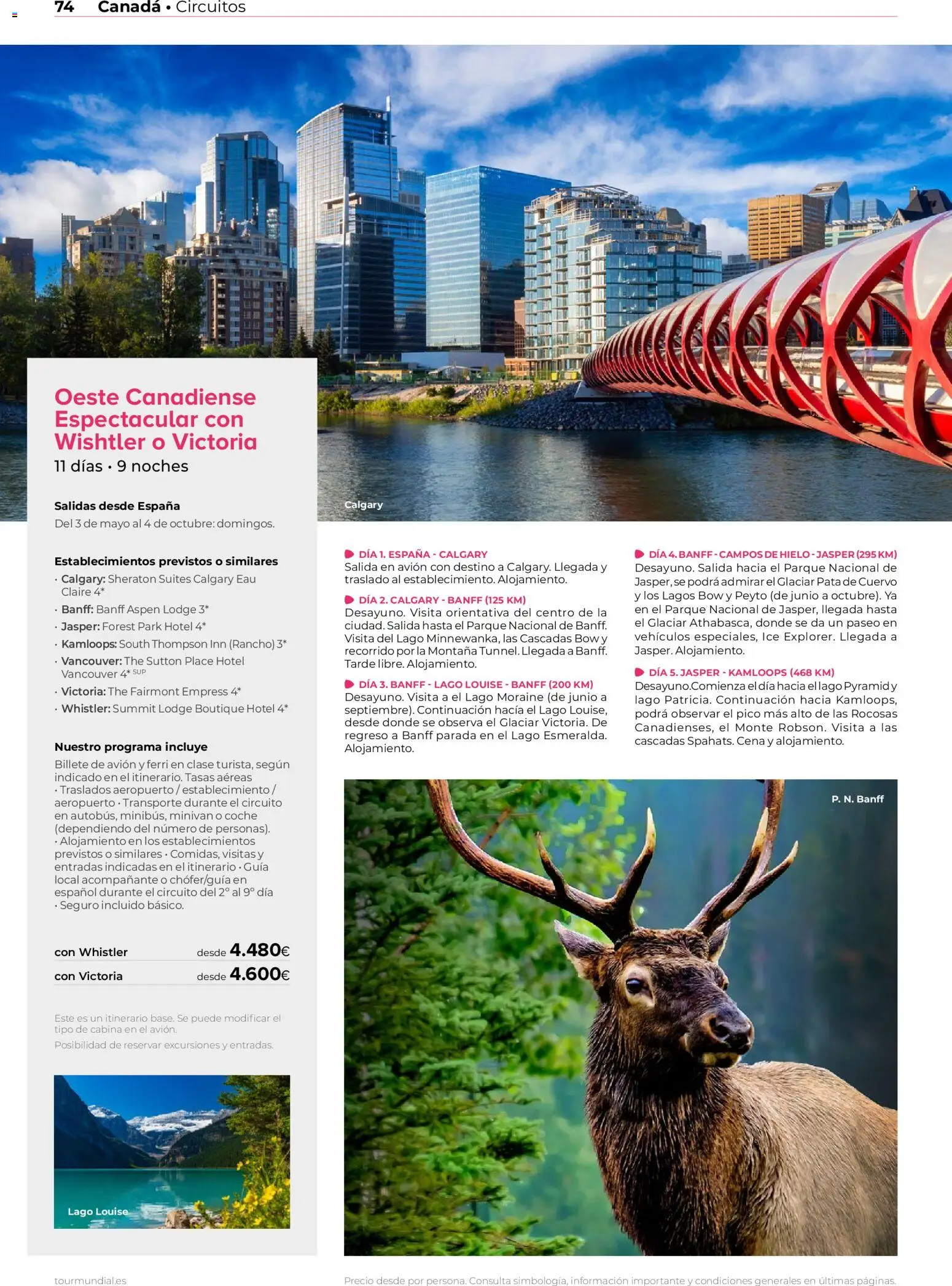 Viajes El Corte Inglés Norteamérica y Caribe │ válido desde el 01/01/2026 | Página: 74 | Productos: Hielo