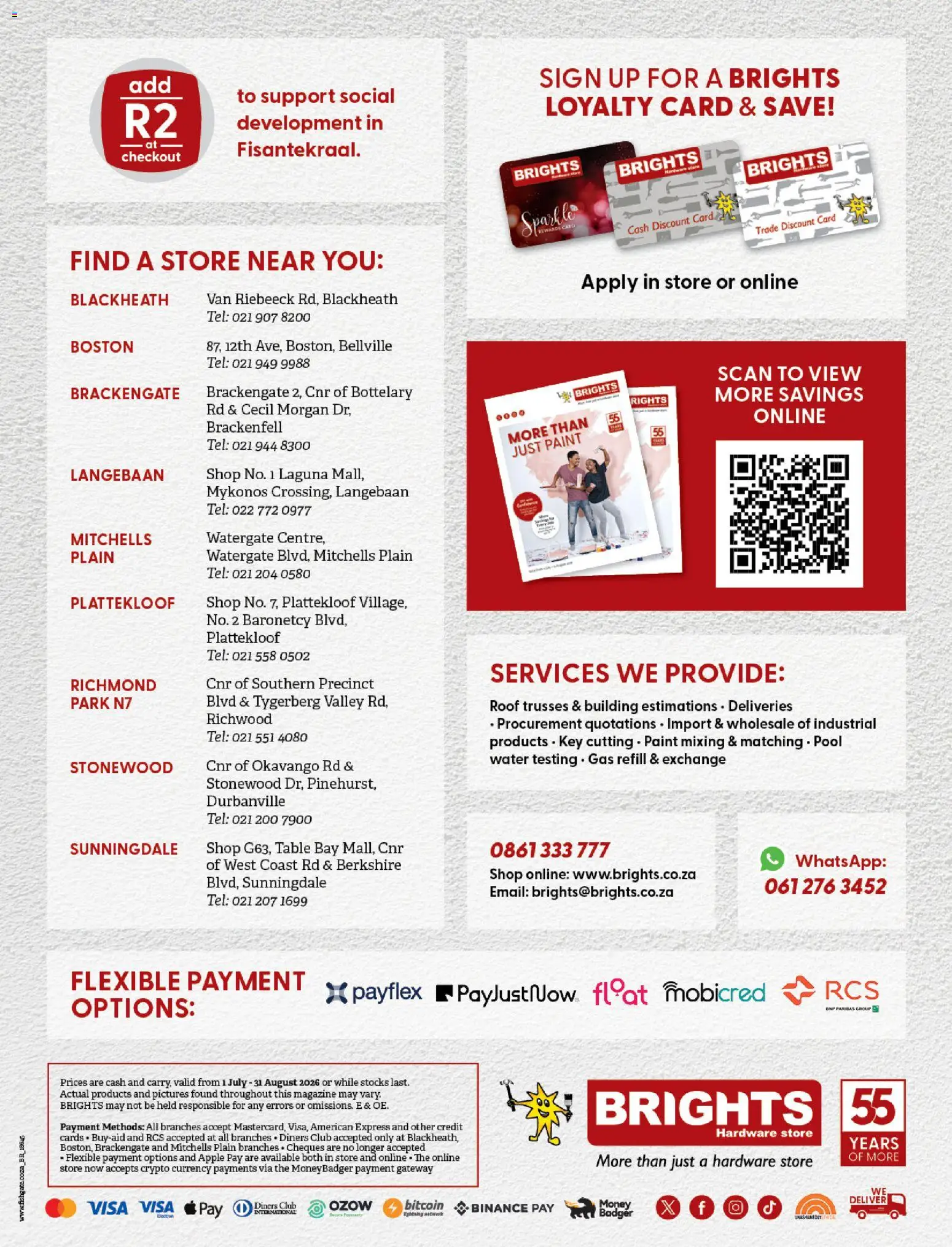 New Brights Hardware catalogue – valid from 01/07/2026 | Page: 12 | Products: Paint, Table, Water