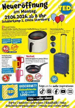 TEDi Neueröffnung Sternberg ab 29.06.2026 gültig