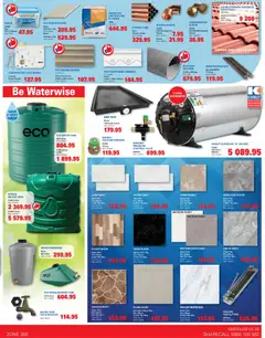 Cashbuild specials catalogue – valid from 20.04.2026 | Page: 3 | Products: Geyser, Drip tray, Tap, Copper tube