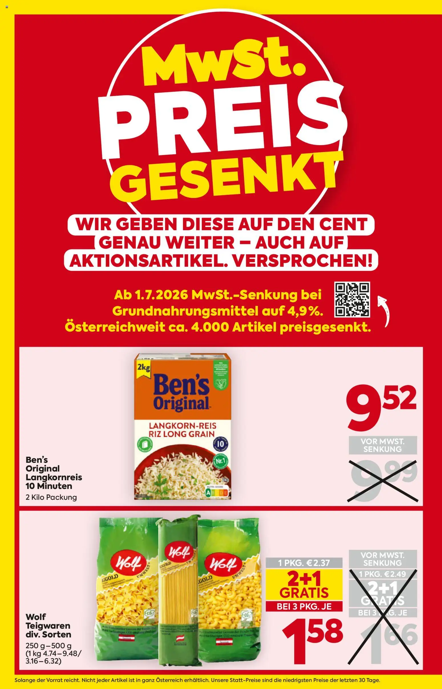 Billa - Flugblatt gültig ab 01.07.2026 | Seite: 4