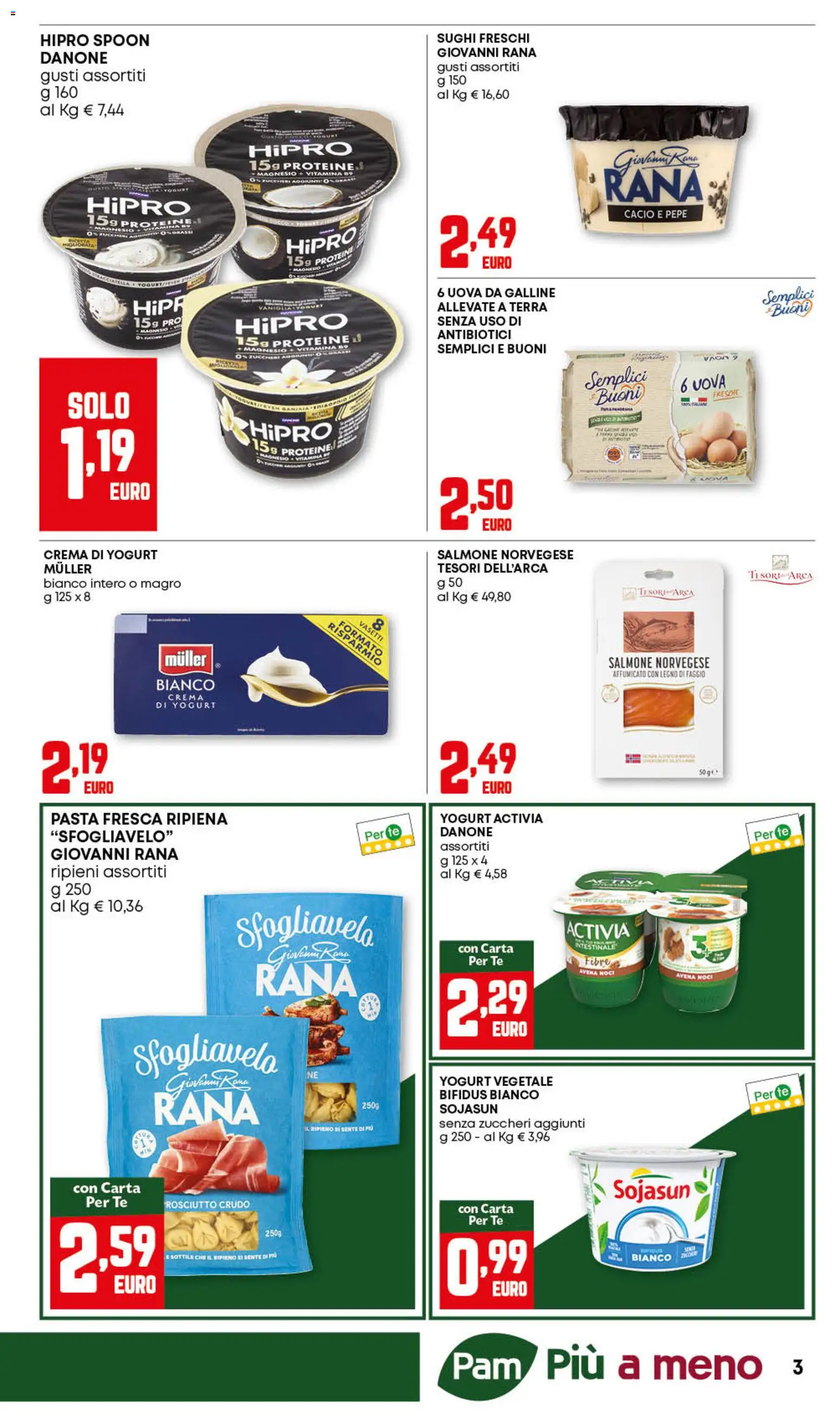 Volantino PAM del 27/08/2026 | Pagina: 3 | Prodotti: Prosciutto Crudo, Crema, Pepe, Terra