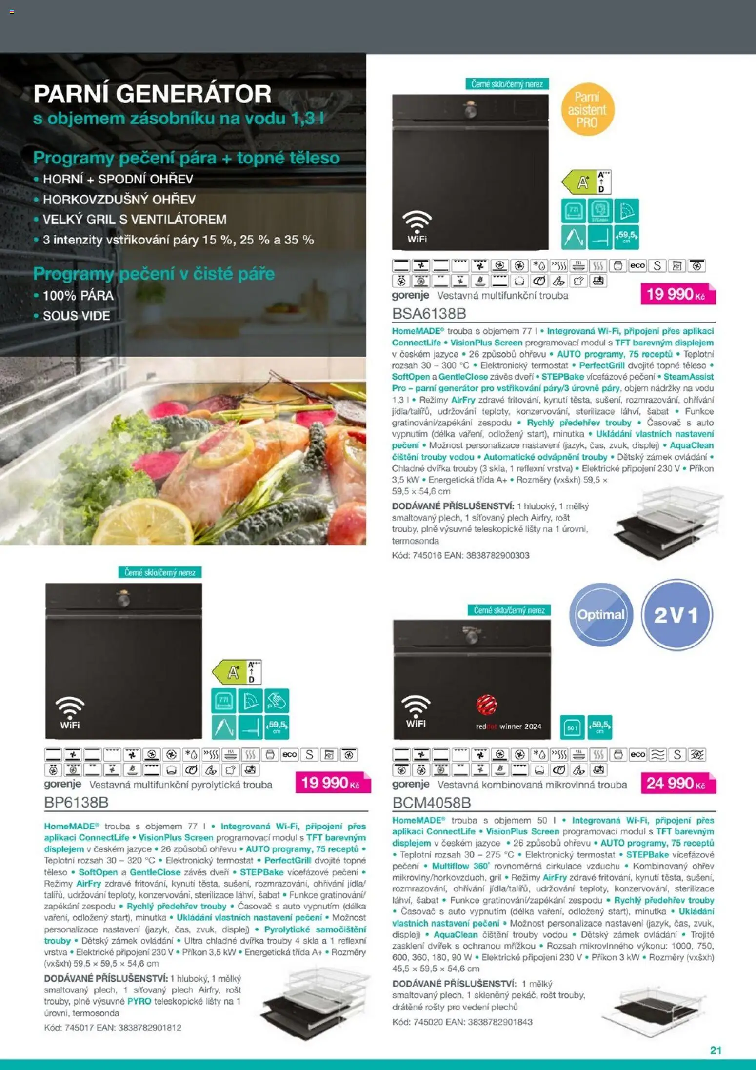 XXXLutz leták - Gorenje 2026 od 01.05.2026 | Strana: 21 | Produkty: Závěs, Plech, Mikrovlnná trouba, Gril