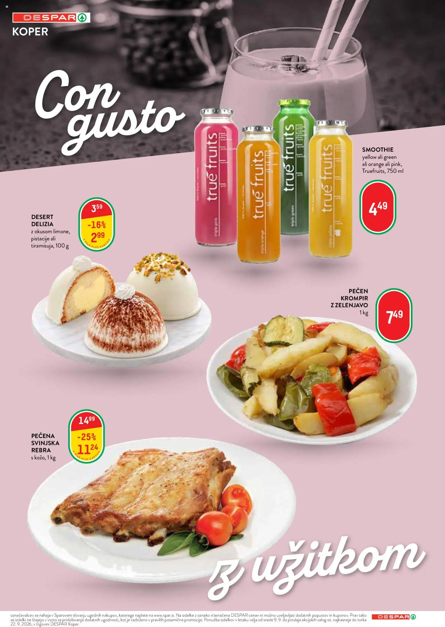 Novi Spar katalog ponudbe – veljaven od 09.09.2026 | Stran: 4 | Izdelki: Pistacije, Krompir