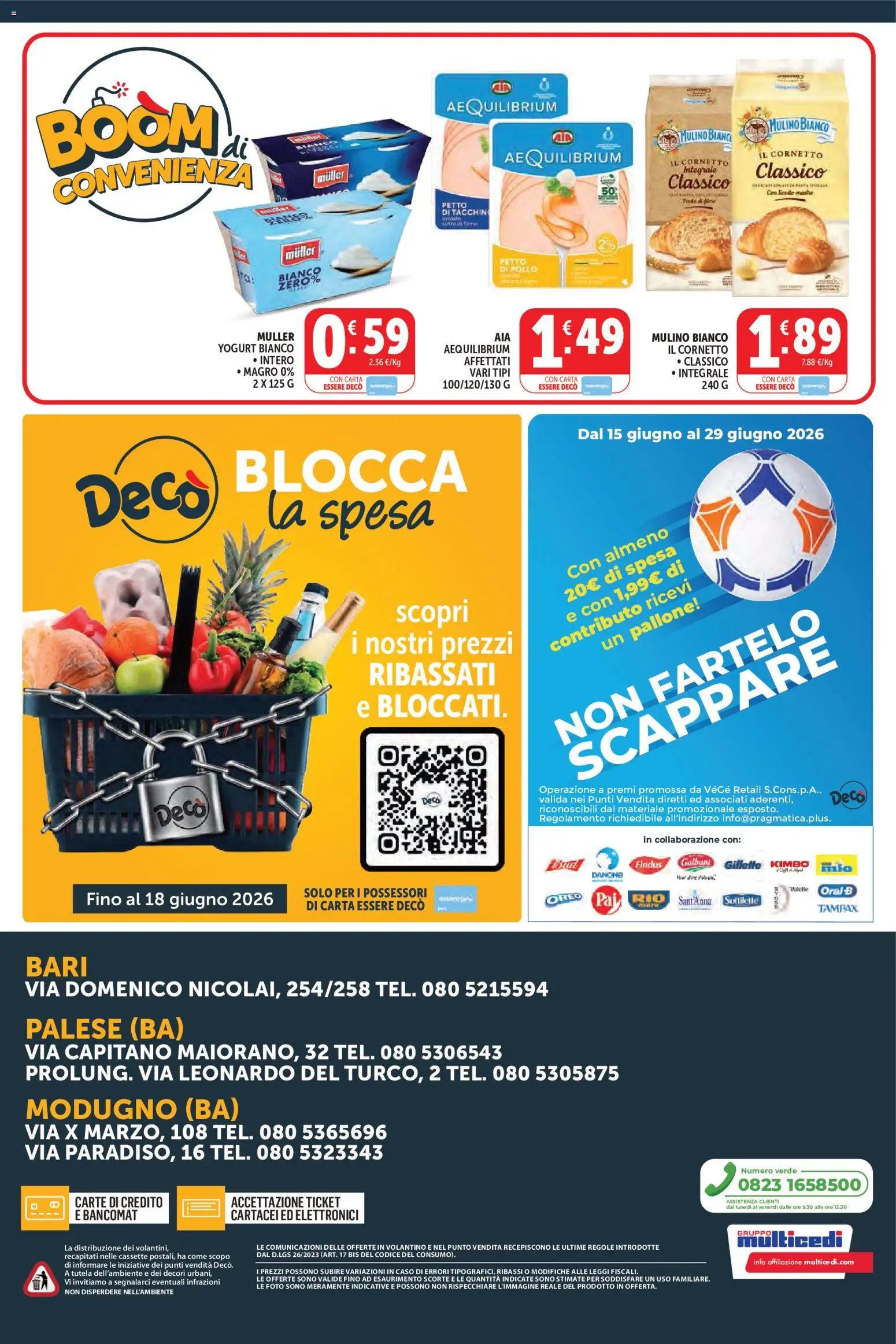 Volantino Decò del 08.06.2026 | Pagina: 12 | Prodotti: Yogurt, Pollo, Cornetto, Tacchino