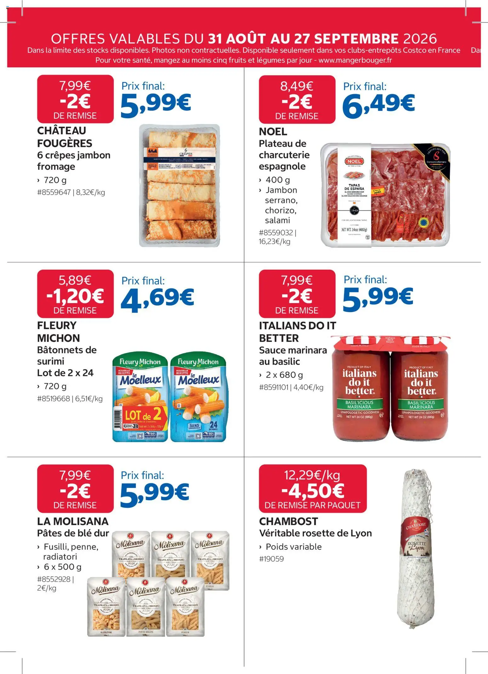 {H1} | Page: 14 | Produits: Chorizo, Poids, Blé, Salami