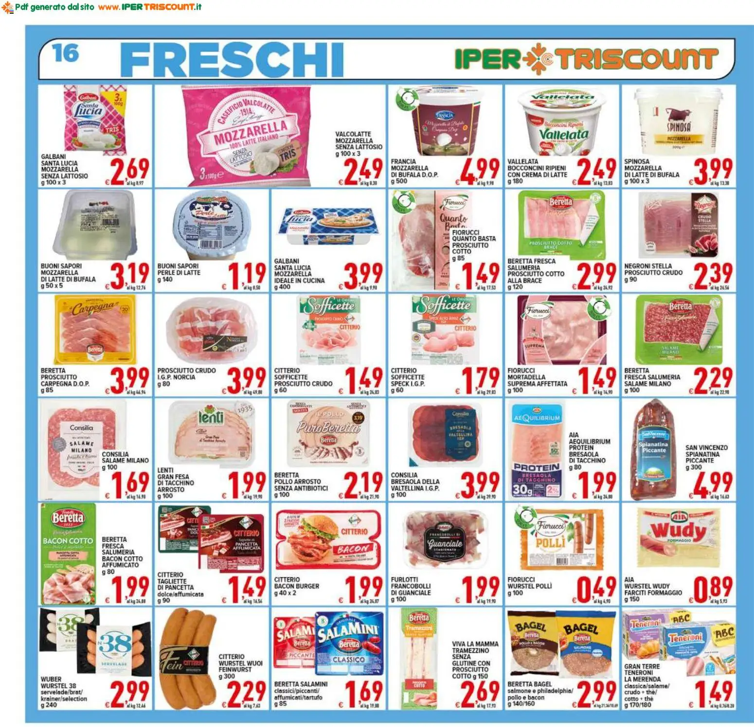 Volantino Ipertriscount del 29.04.2026 | Pagina: 16 | Prodotti: Speck, Arrosto, Tacchino, The