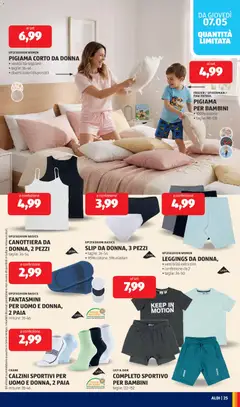 Anteprima del volantino LEGGINGS DA DONNA,, • vestibilità extra slim, • confezione da 2, • taglie: 36-50 valido a partire dal 04.05.2026 | Pagina: 25