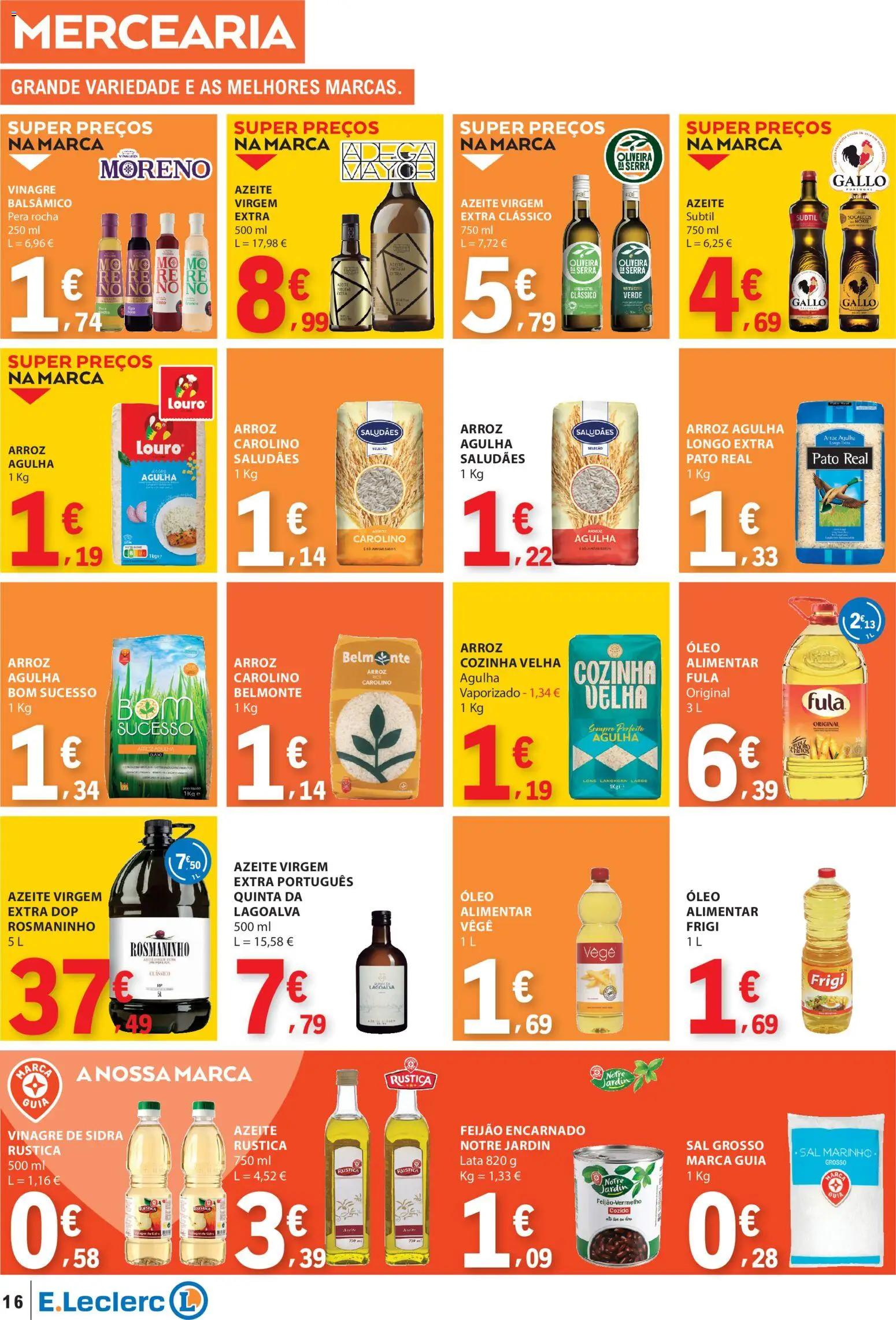E.Leclerc folheto │ válido de 03/09/2026 | Página: 16 | Produtos: Vinagre, Azeite, Mercearia, Azeite virgem extra