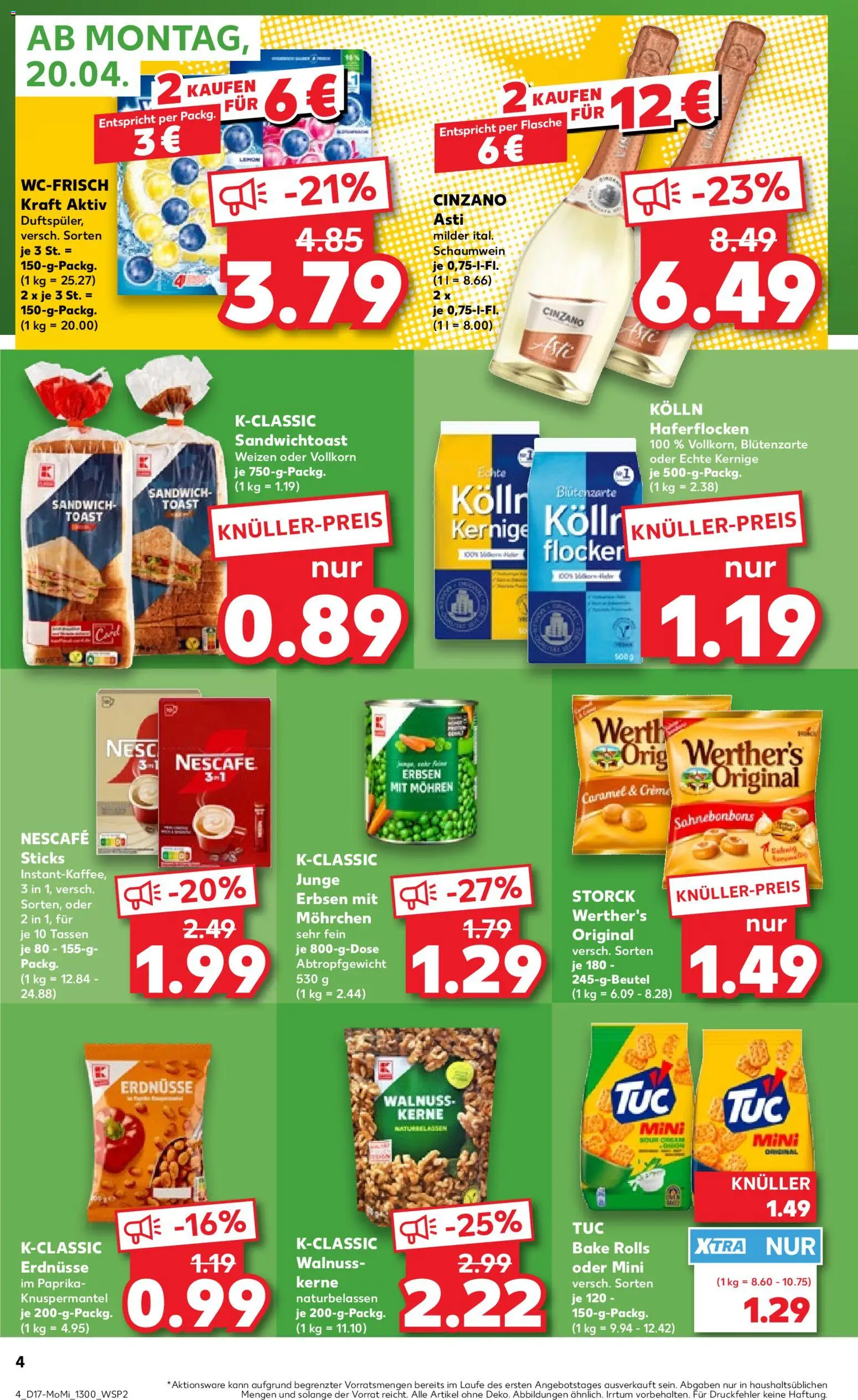 {H1} | Pagina: 4 | Producten: Sandwich, Kész piskótalap, Crème, Nescafe