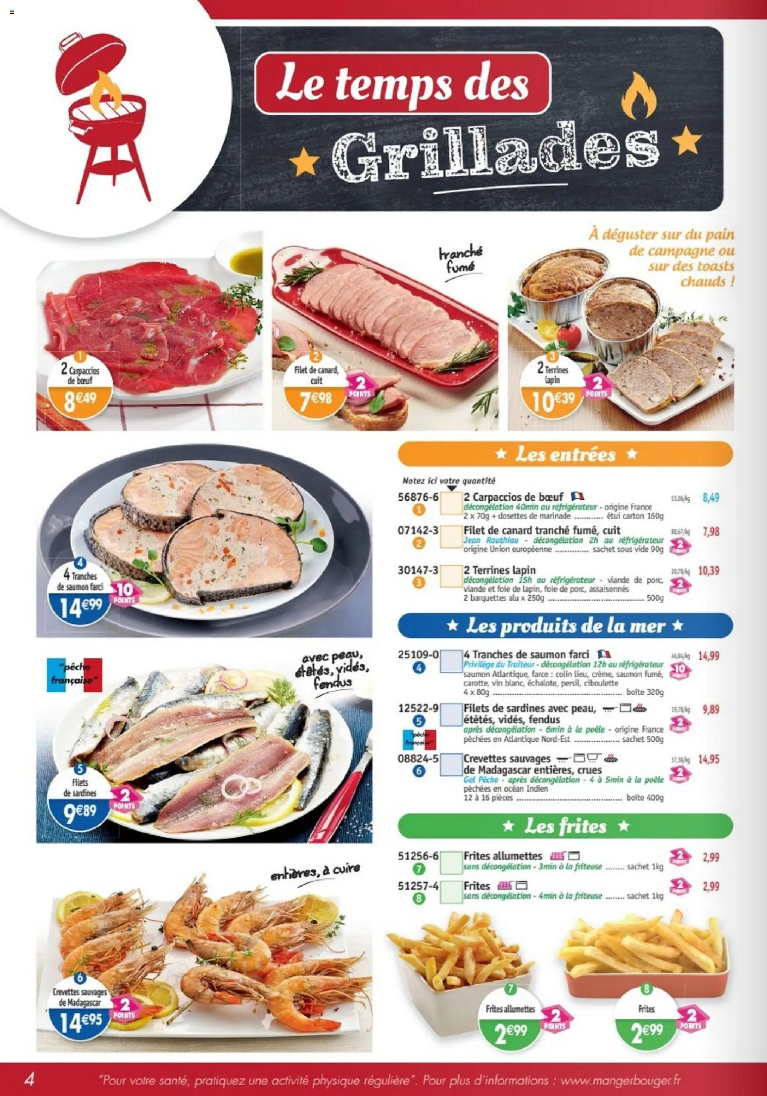 {H1} | Page: 4 | Produits: Pêche, Friteuse, Sardines, Viande