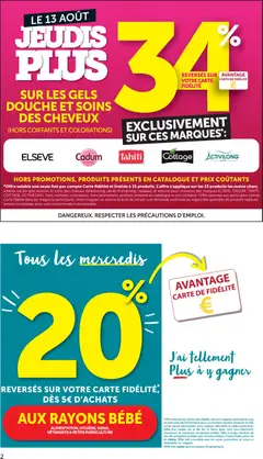 bi1 - Prévisualisation de bi1 catalogue valide à partir de 11/08/2026 | Page: 2 | Produits: Chaises, Douche, Vêtements, Lait