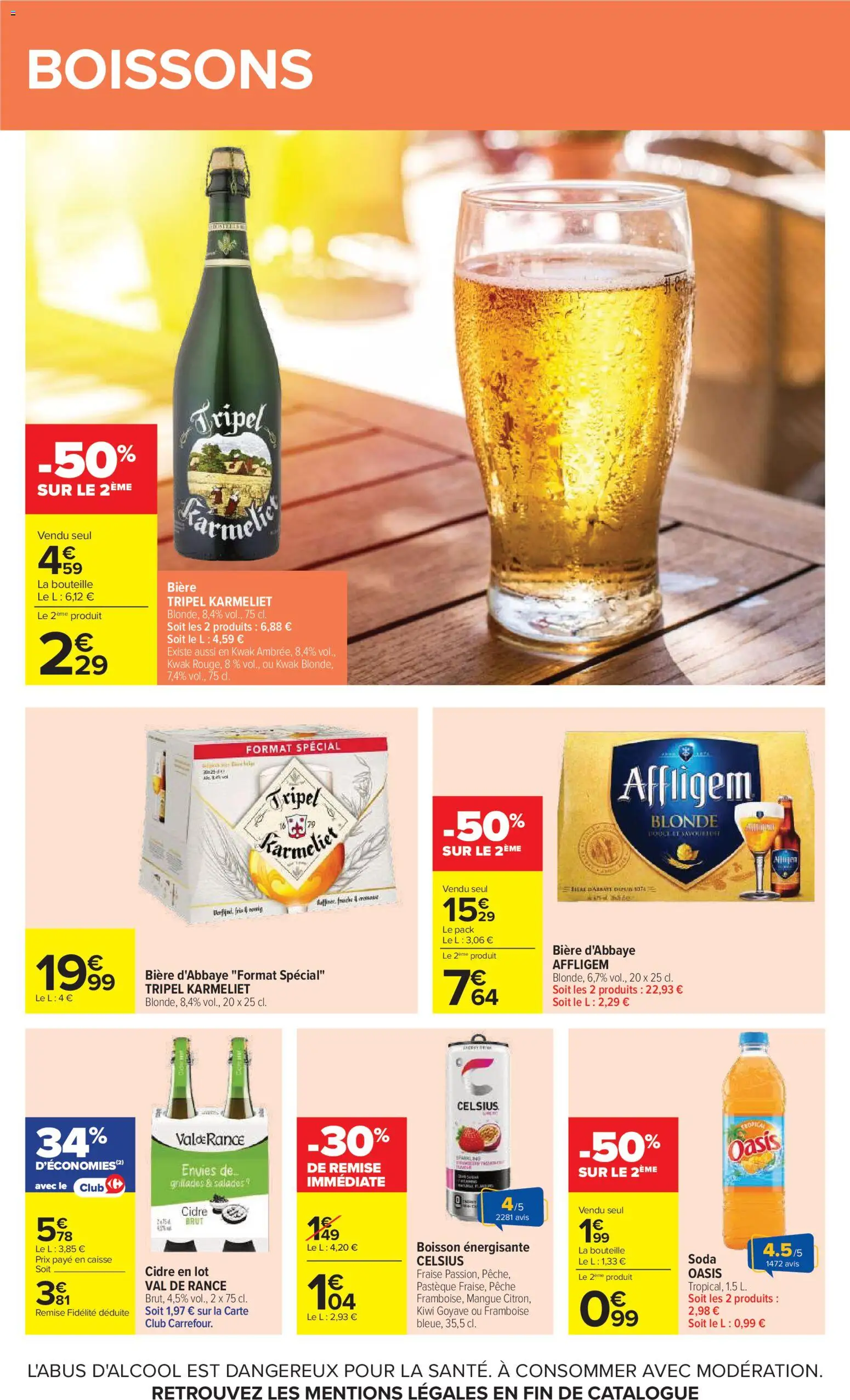 {H1} | Page: 40 | Produits: Affligem, Soda, Cidre brut, Cidre