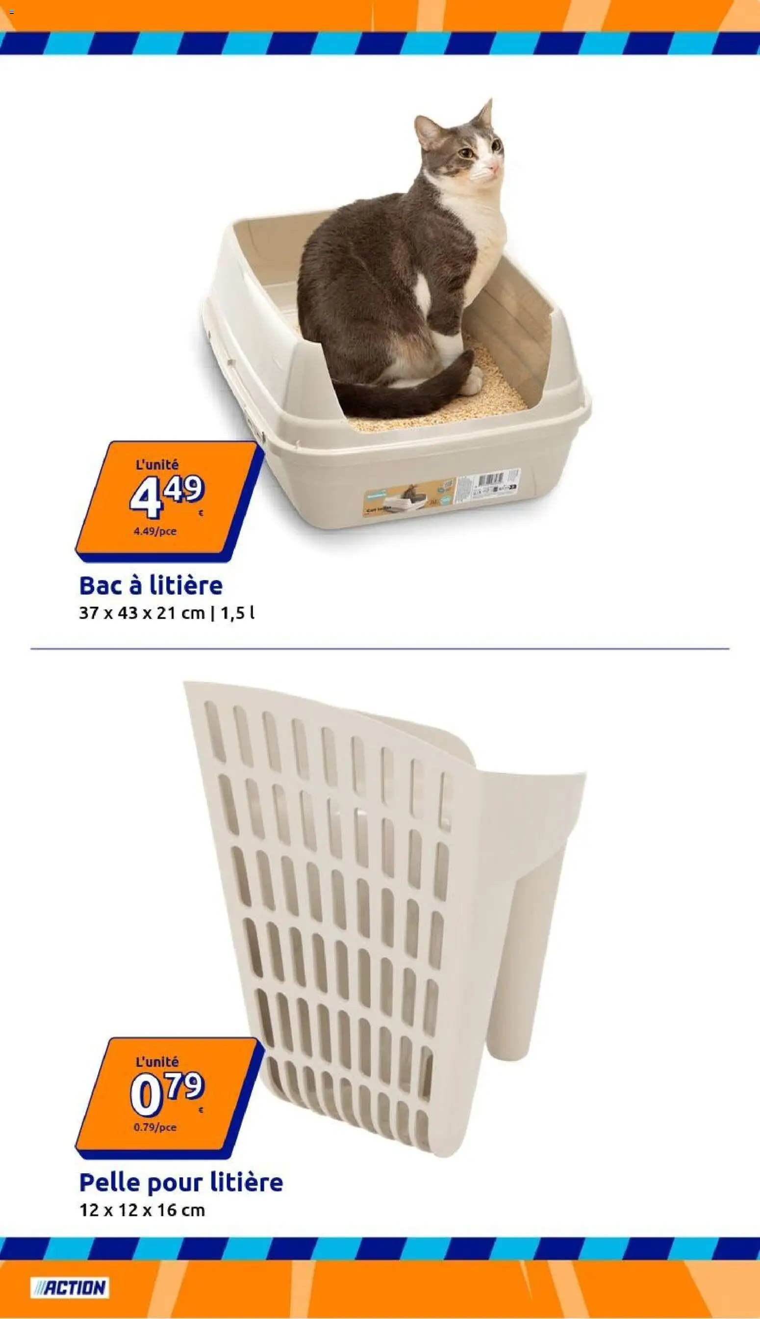 {H1} | Page: 15 | Produits: Bac à litière, Litière, Pelle