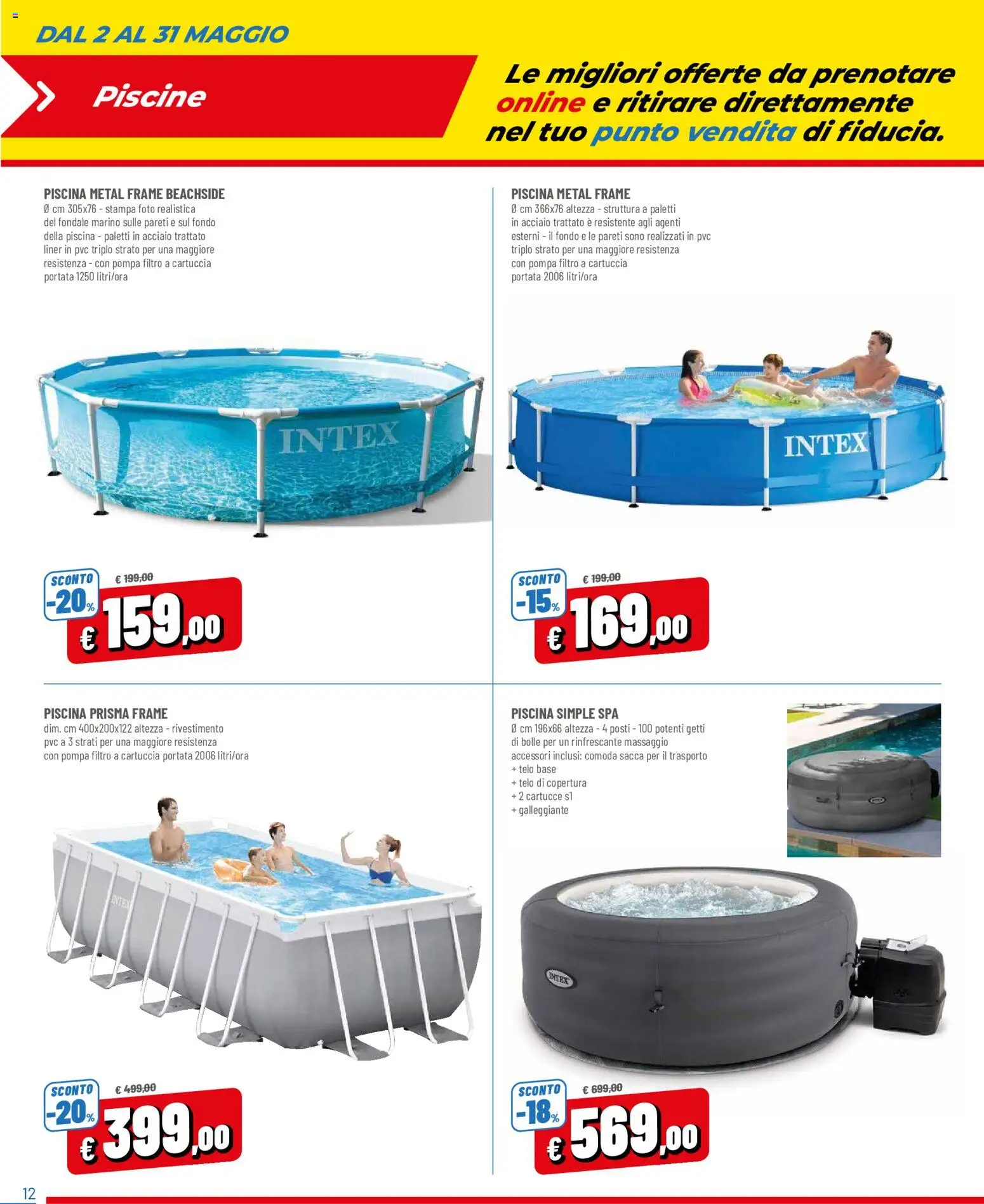 Volantino A&O del 02.05.2026 | Pagina: 12 | Prodotti: Piscina, Stampa