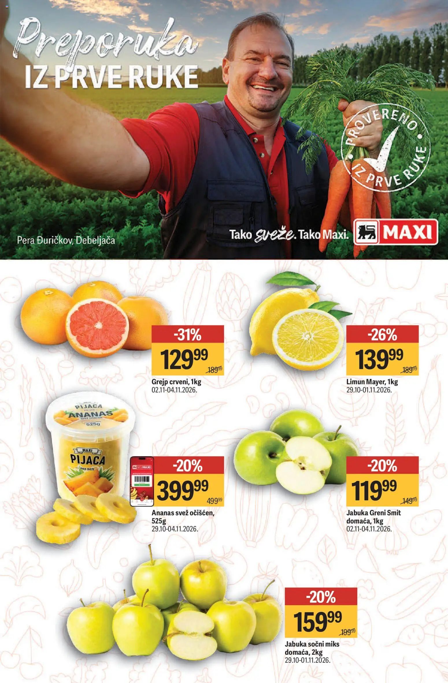 Maxi katalog - važi od 29.10.2026 | Strana: 4 | Proizvode: Ananas, Grejp, Limun