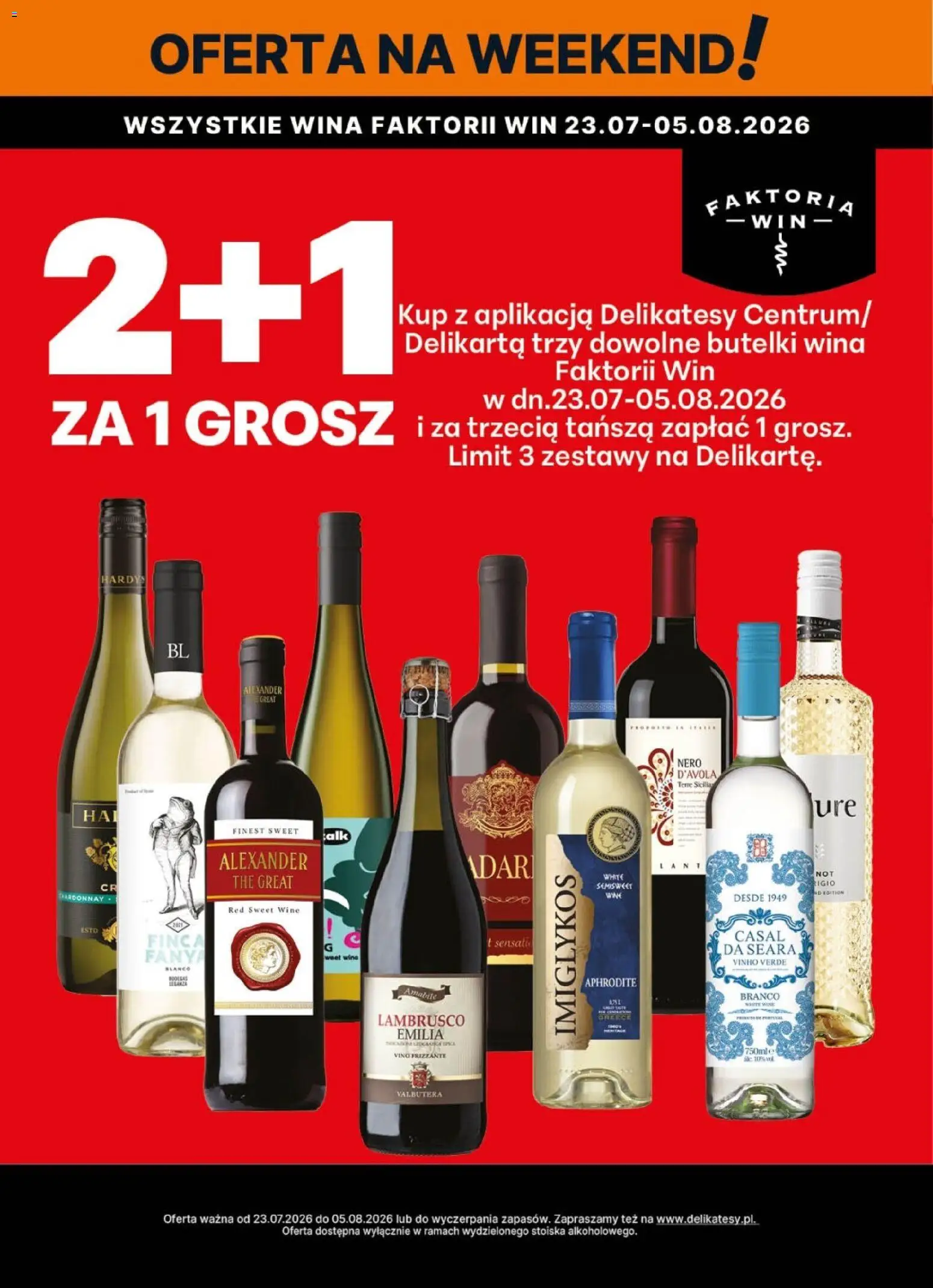 Delikatesy Centrum gazetka - DeliBarek od 23.07.2026 | Strona: 2 | Produkty: Chardonnay, Delikatesy, Lambrusco